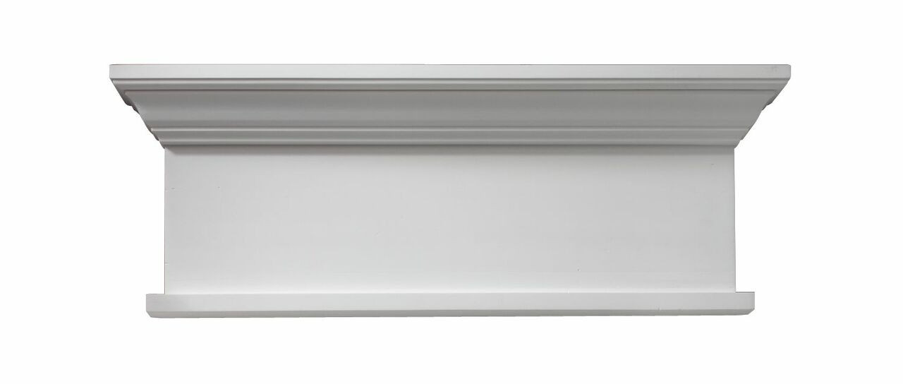 40"W x 13"H x 4 1/2"D 12" Classic Crosshead with Bottom Trim WCH40X13BT by Fypon