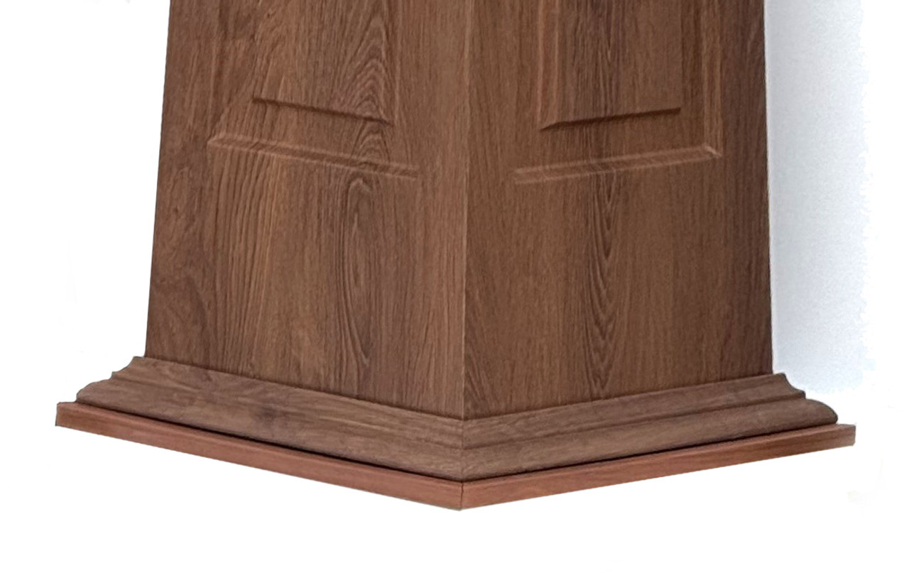 Tapered Raised Panel Column Wrap - close up