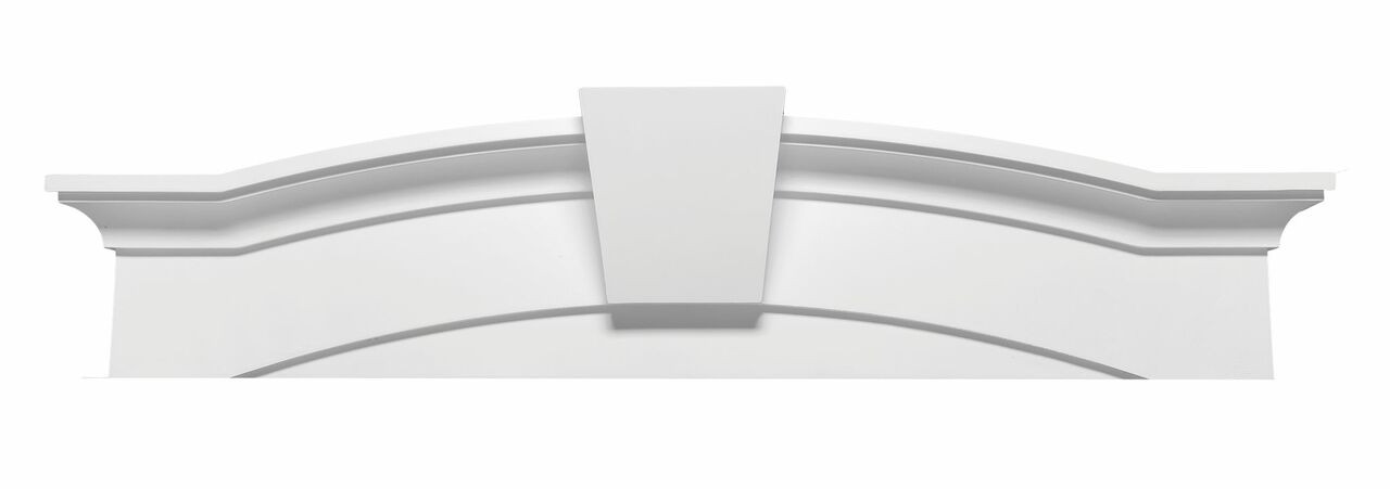 37 1/4"W x 10"H x 4 5/8"D 10 inch Eyebrow Crosshead with Keystone WCHSEG28X10K by Fypon 37 1/4"W x 10"H x 4 5/8"D 10 inch Eyebrow Crosshead with Keystone WCHSEG28X10K by Fypon