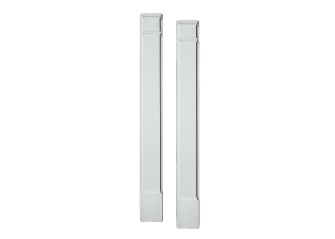 7"W x 90"H x 2 1/2"D Plain Pilaster Molded with Plinth PIL7X90P by Fypon