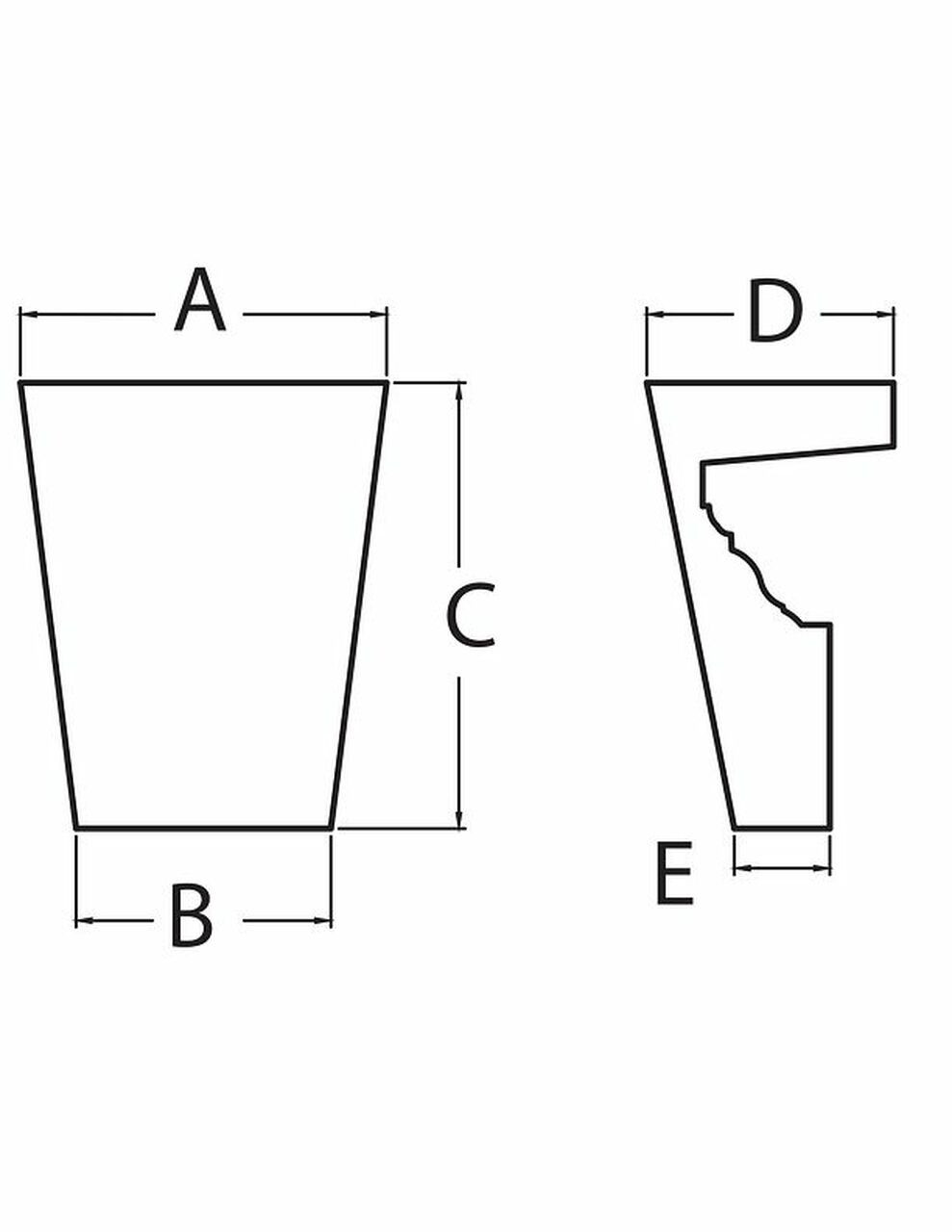 Keystone for Trim Profiles Part Number K12M