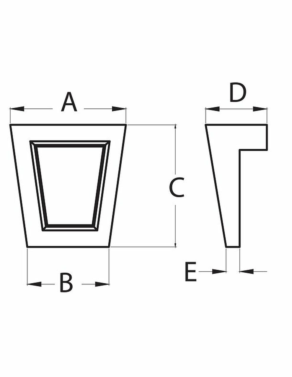 Keystone for Trim Profiles Part Number KP4TF