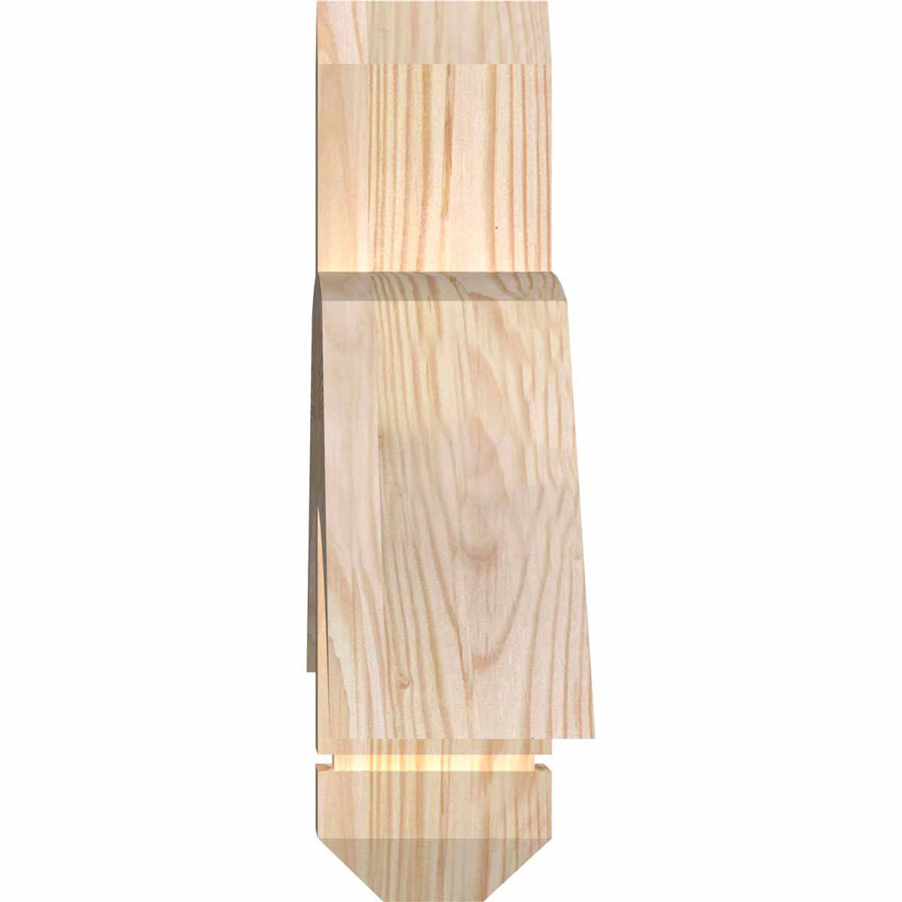 7/12 Pitch Bellingham Smooth Gable Bracket, PVC GBW036X10X0404BEL00PVC