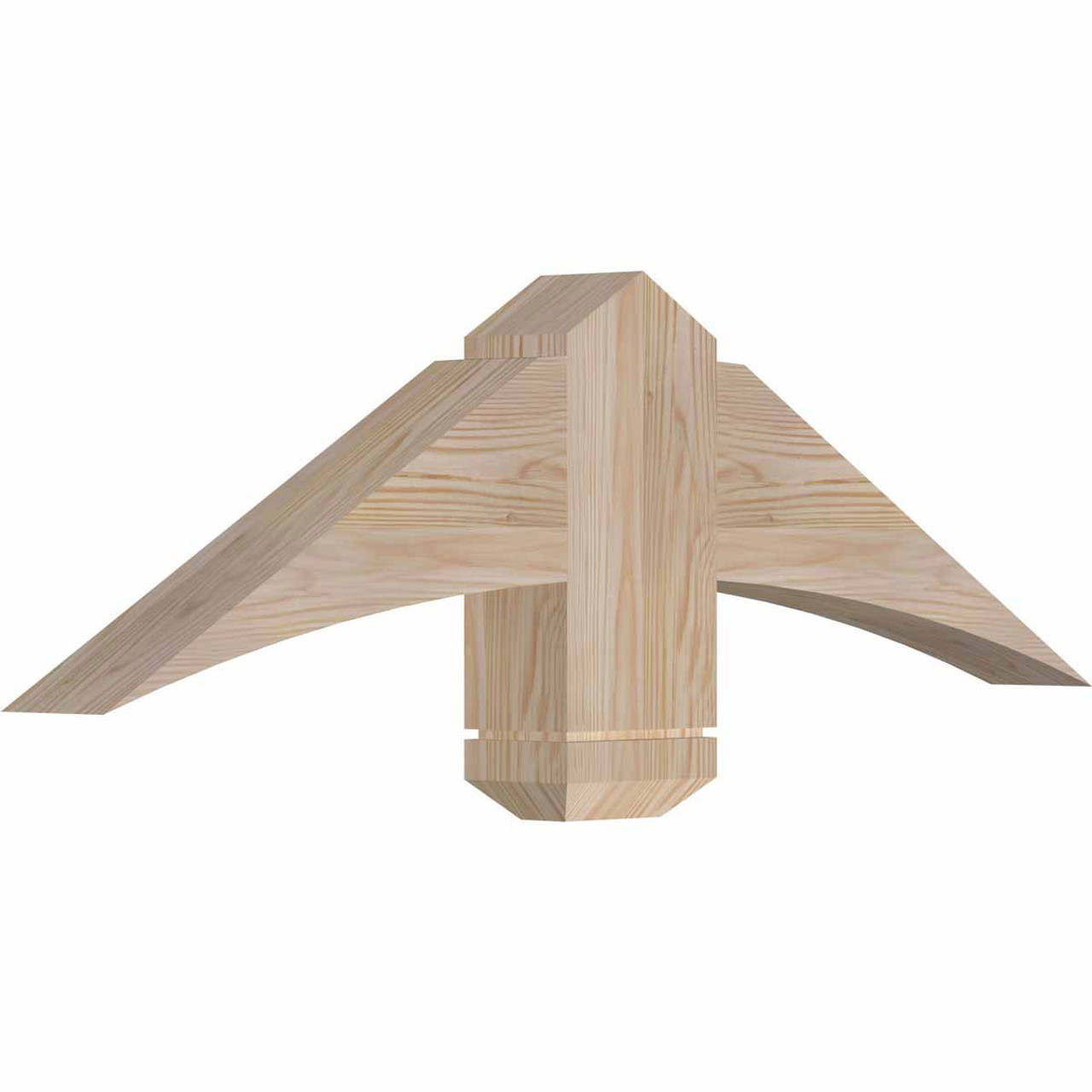 7/12 Pitch Bellingham Smooth Gable Bracket, PVC GBW036X10X0406BEL00PVC