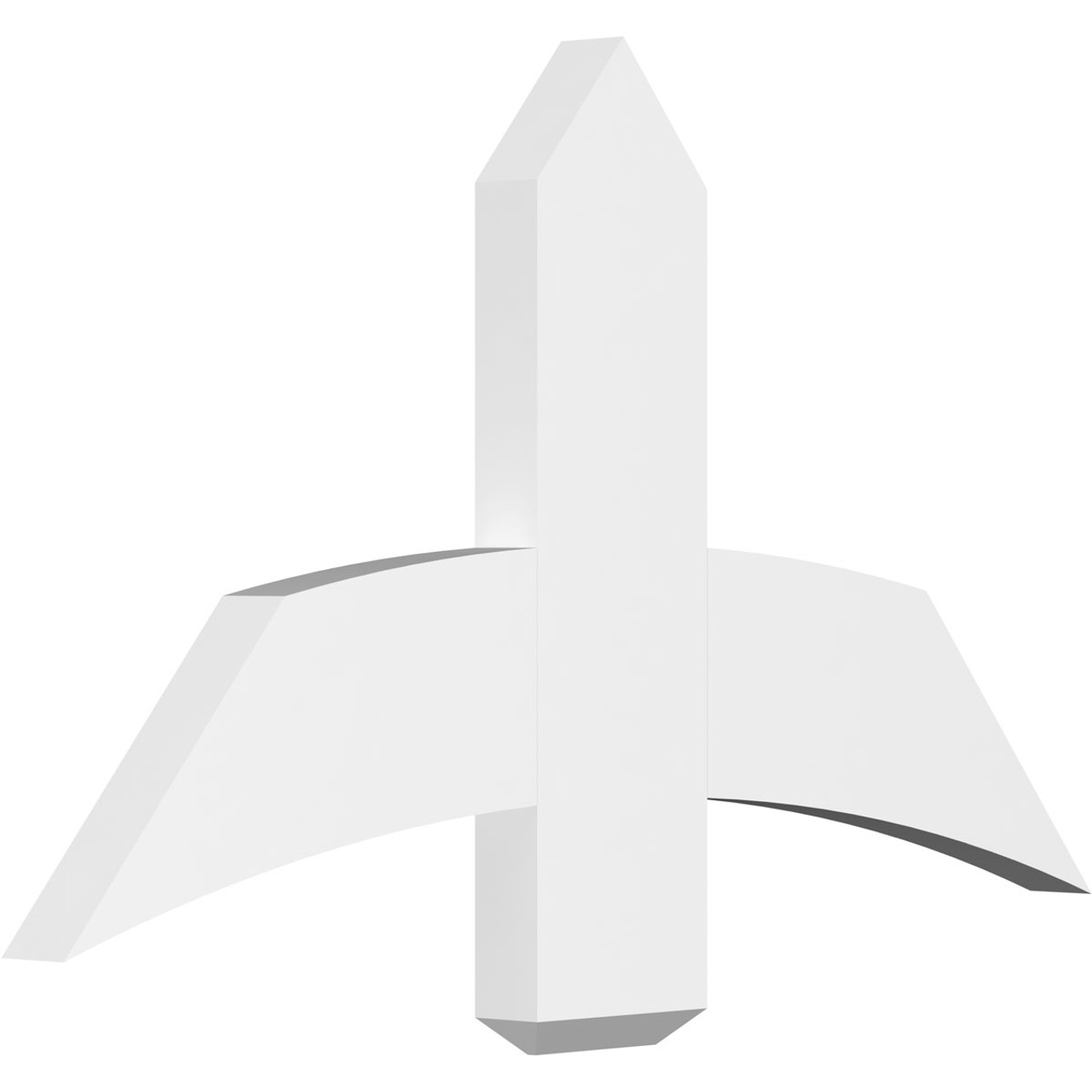 14/12 Pitch Bellingham Smooth Gable Bracket, PVC GBW036X21X0206BEL00PVC