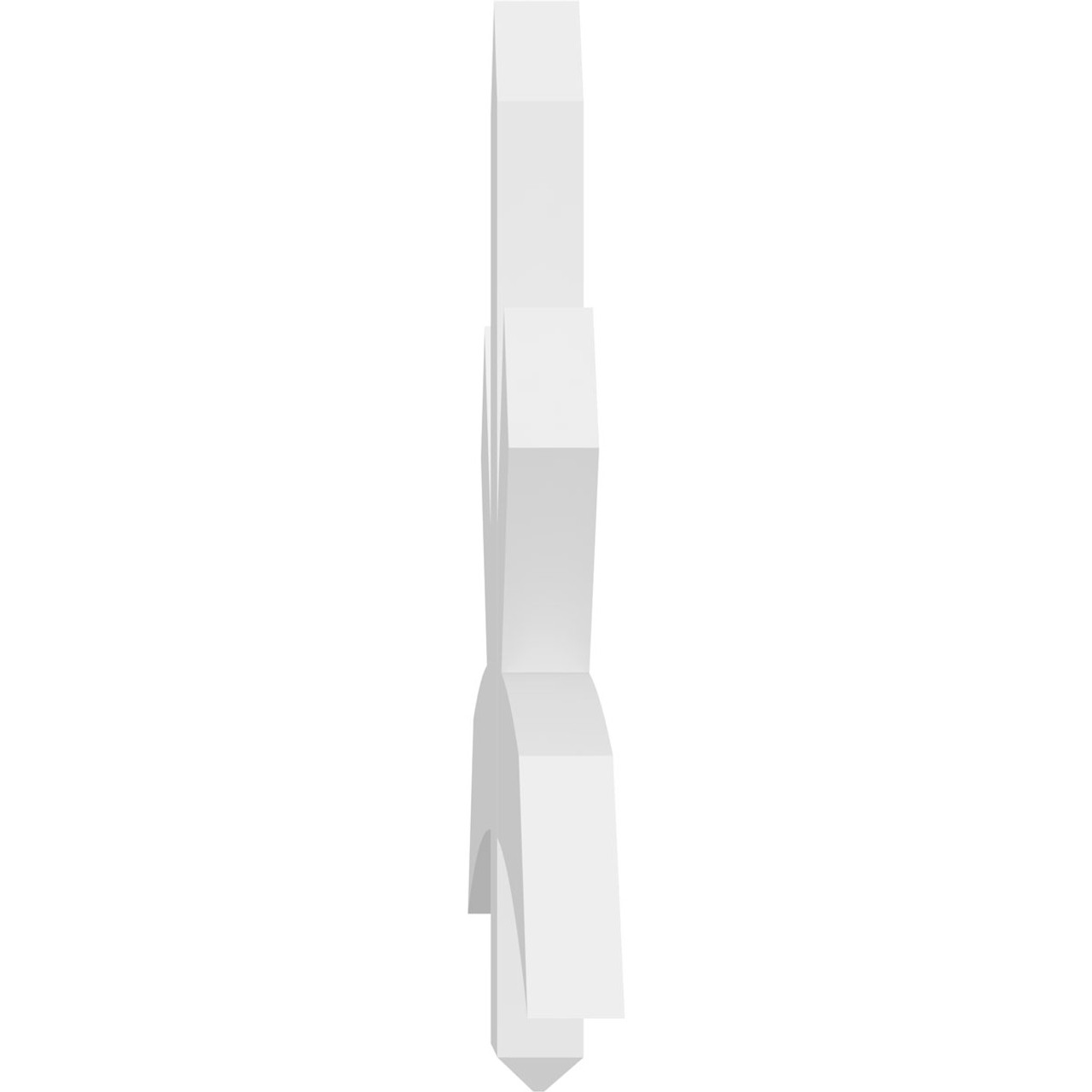 15/12 Pitch Alberta Smooth Gable Bracket, PVC GBW036X23X0204ALB00PVC