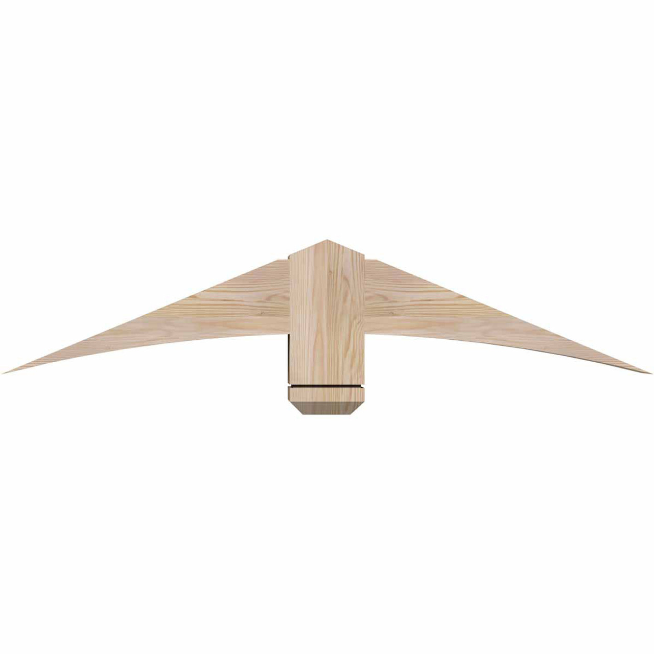 5/12 Pitch Bellingham Smooth Gable Bracket, PVC GBW048X10X0606BEL00PVC