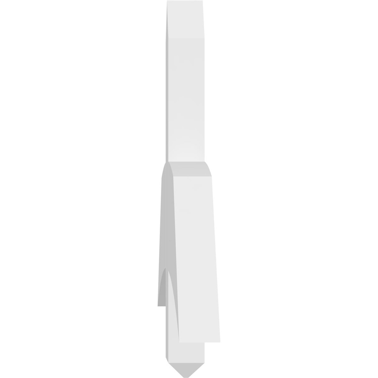 9/12 Pitch Bellingham Smooth Gable Bracket, PVC GBW048X18X0206BEL00PVC