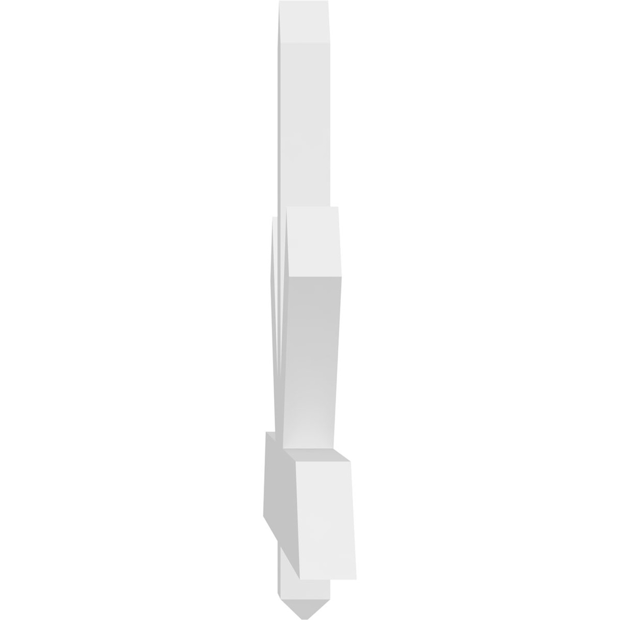 11/12 Pitch Kennewick Smooth Gable Bracket, PVC GBW048X22X0204KEN00PVC