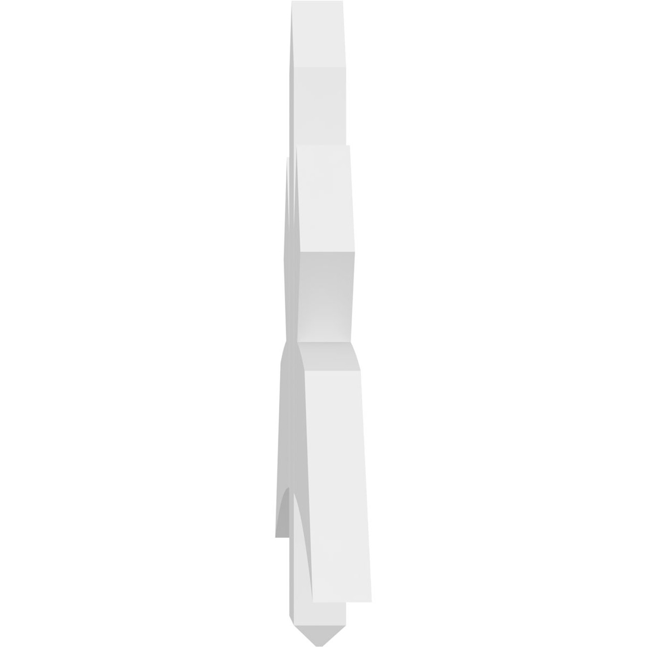 11/12 Pitch Alberta Smooth Gable Bracket, PVC GBW048X22X0206ALB00PVC