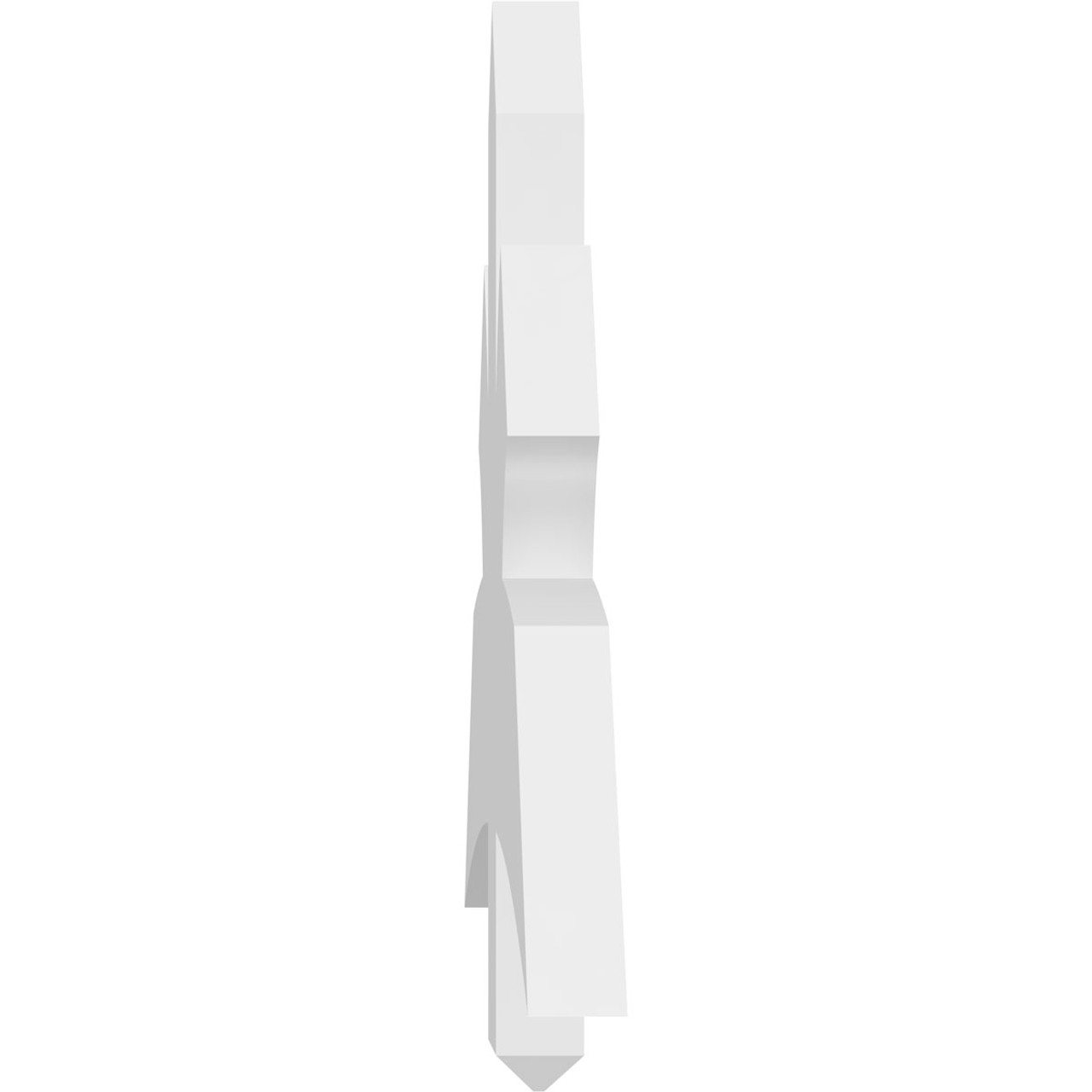 11/12 Pitch Davenport Smooth Gable Bracket, PVC GBW048X22X0206DAV00PVC