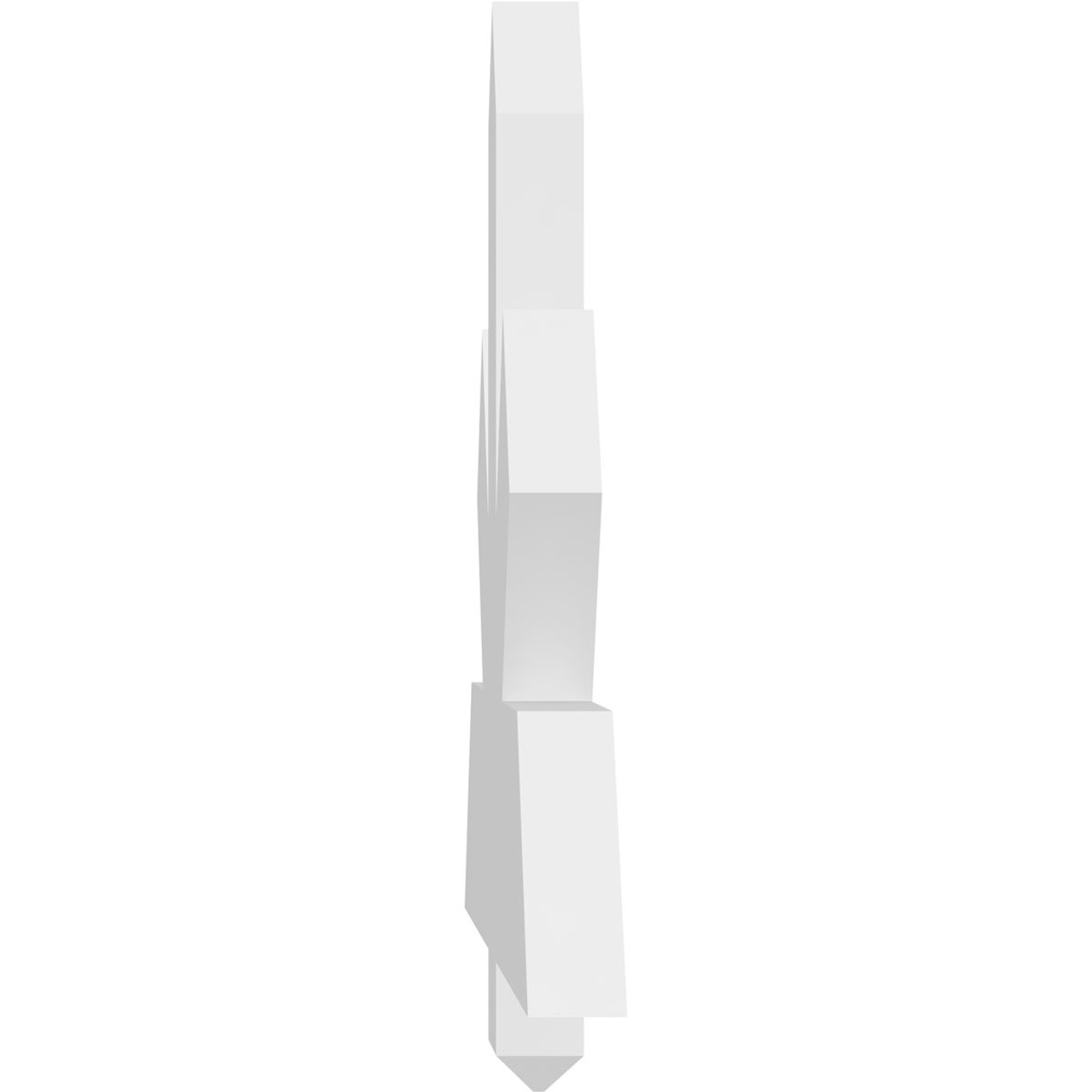 11/12 Pitch Kennewick Smooth Gable Bracket, PVC GBW048X22X0206KEN00PVC