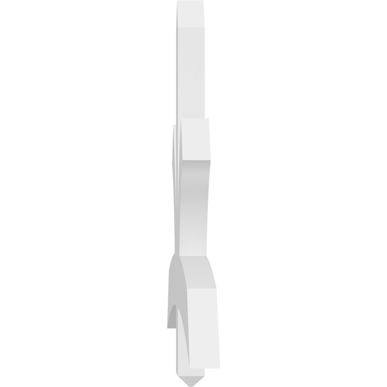 13/12 Pitch Davenport Smooth Gable Bracket, PVC GBW048X26X0204DAV00PVC