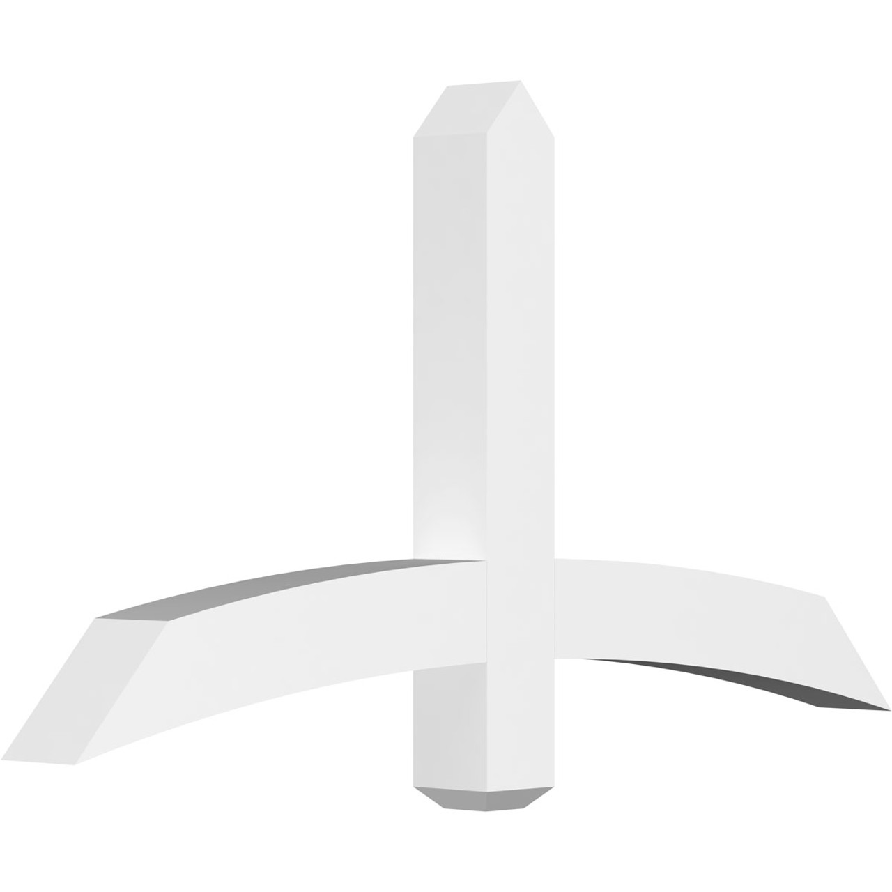 13/12 Pitch Bellingham Smooth Gable Bracket, PVC GBW048X26X0404BEL00PVC