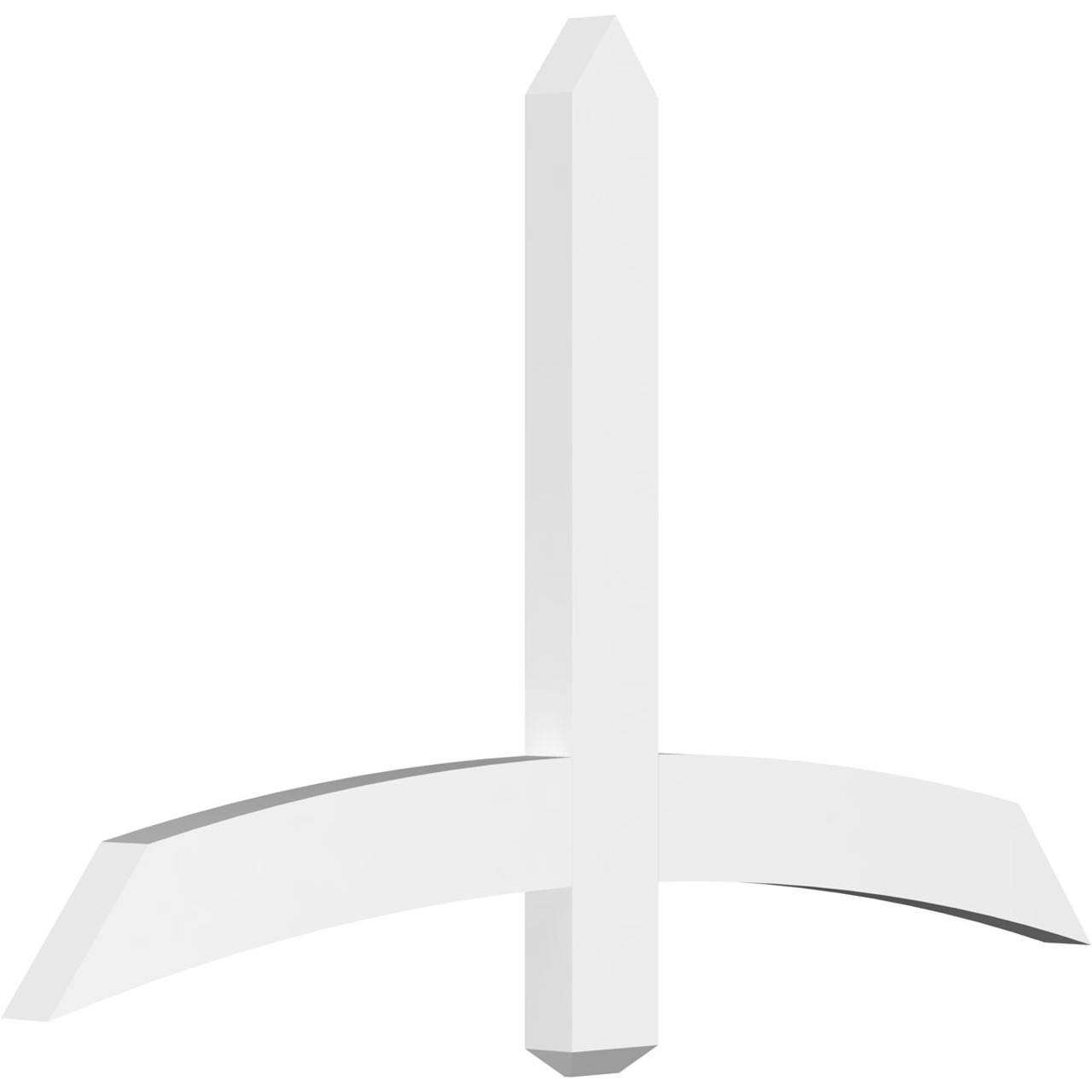 15/12 Pitch Bellingham Smooth Gable Bracket, PVC GBW048X30X0204BEL00PVC