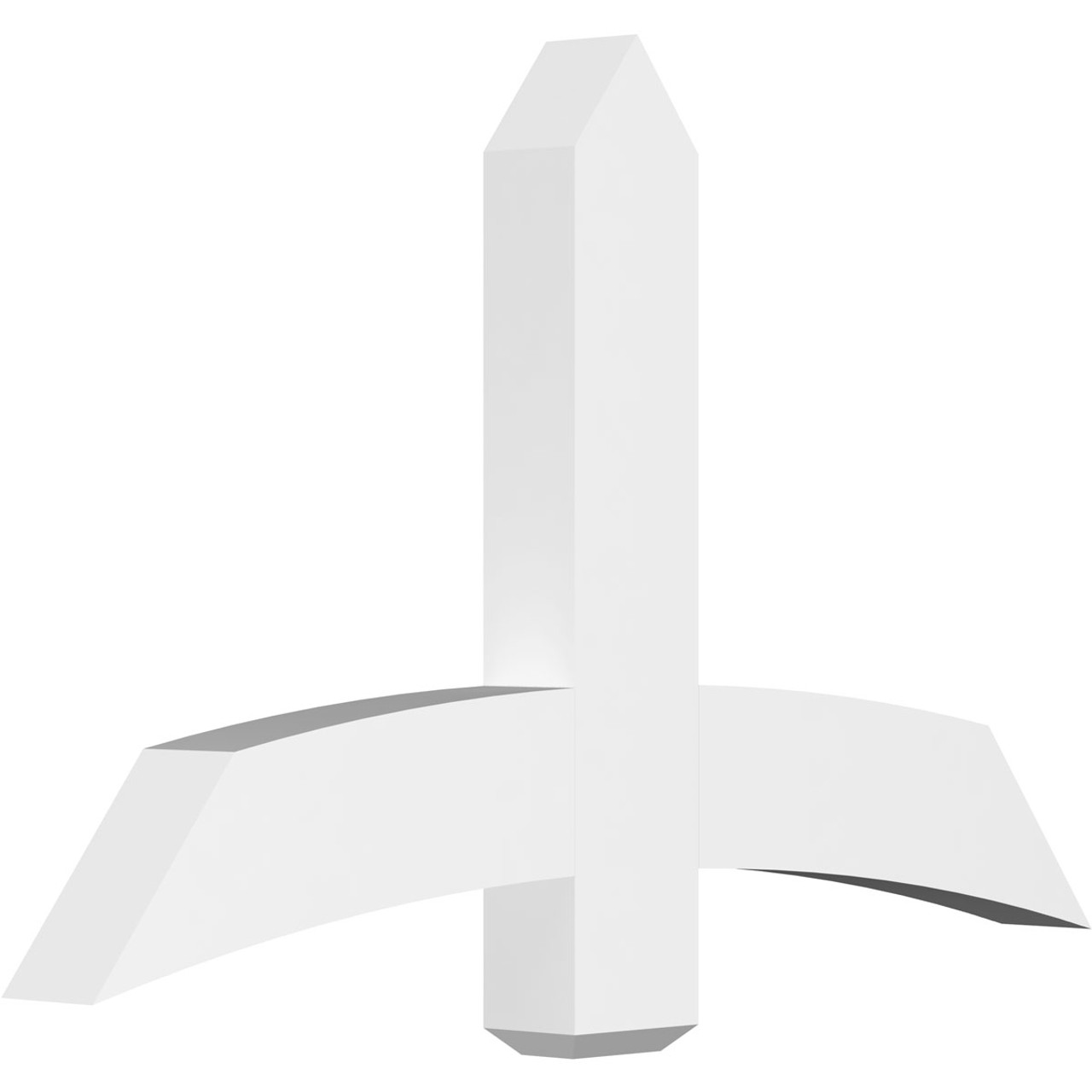 15/12 Pitch Bellingham Smooth Gable Bracket, PVC GBW048X30X0406BEL00PVC