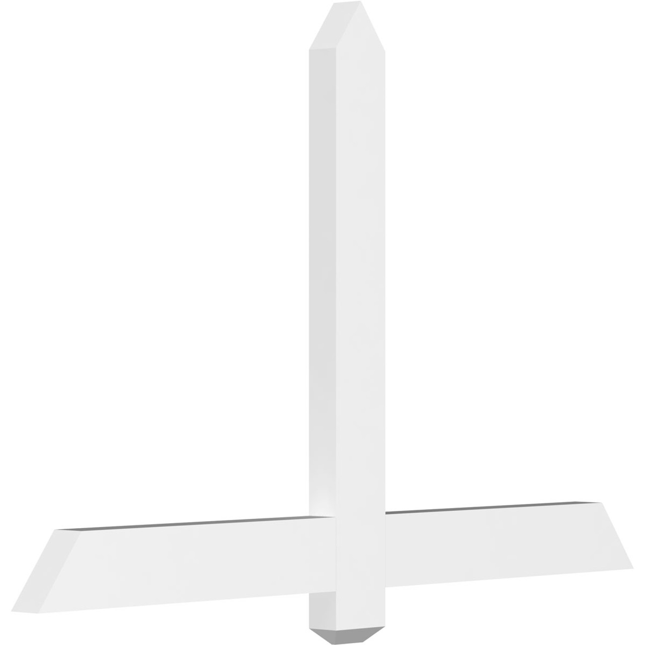 16/12 Pitch Eugene Smooth Gable Bracket, PVC GBW048X32X0204EUG00PVC