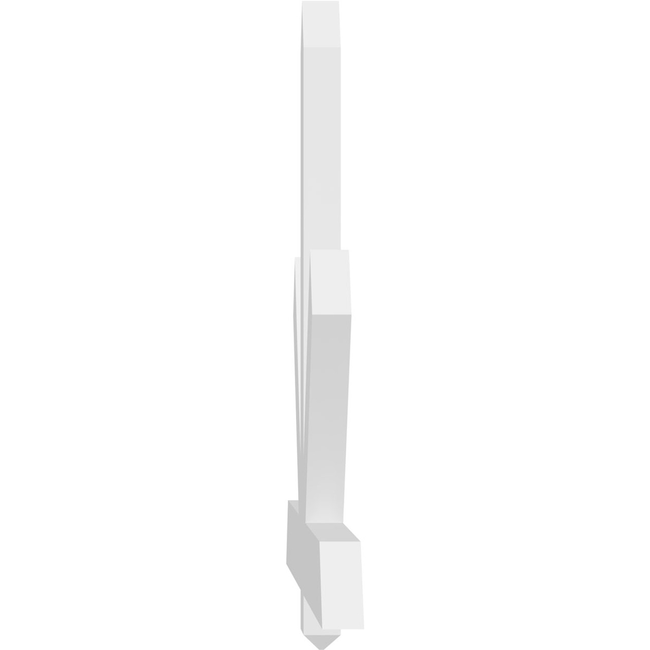 16/12 Pitch Kennewick Smooth Gable Bracket, PVC GBW048X32X0204KEN00PVC