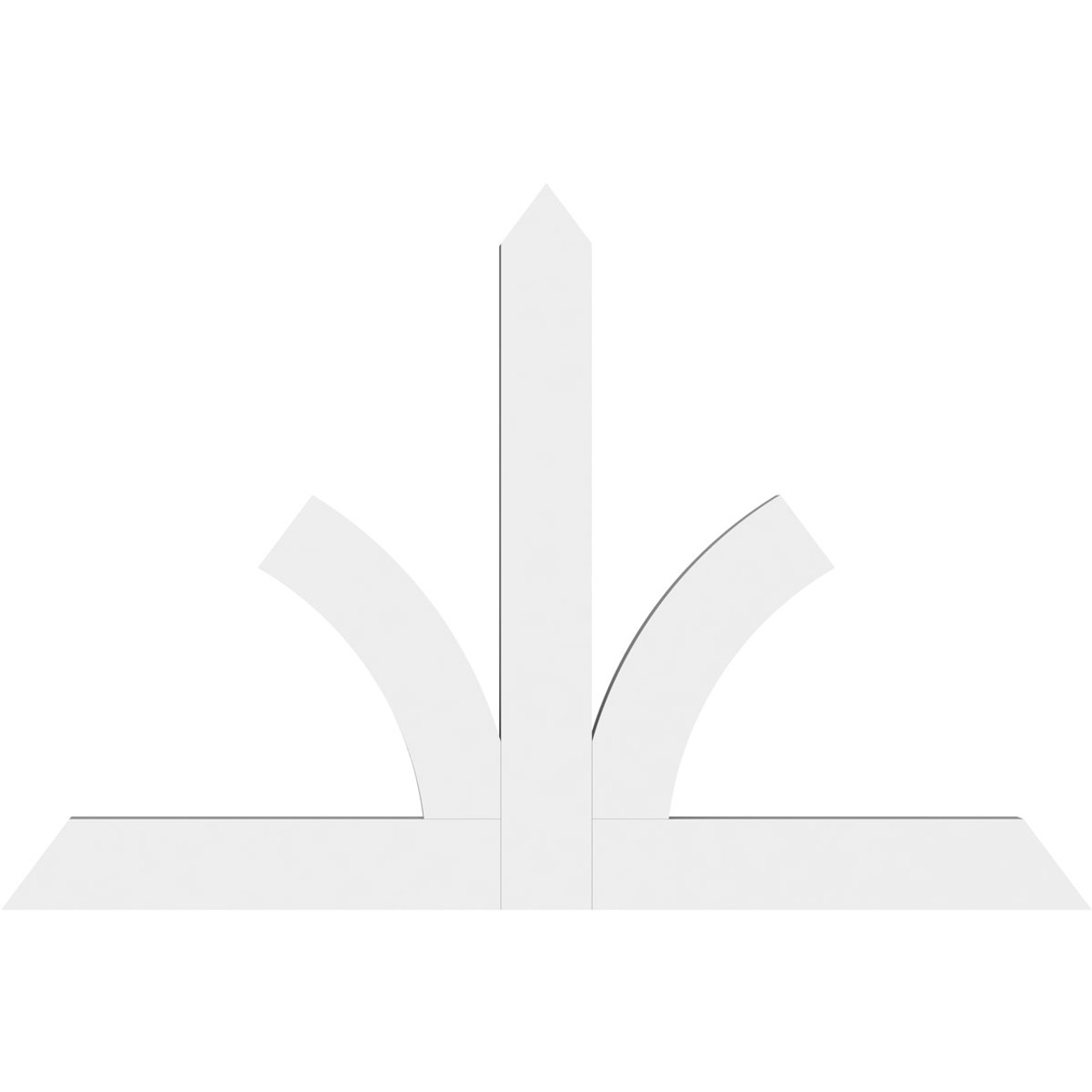 16/12 Pitch Richland Smooth Gable Bracket, PVC GBW048X32X0204RIC00PVC