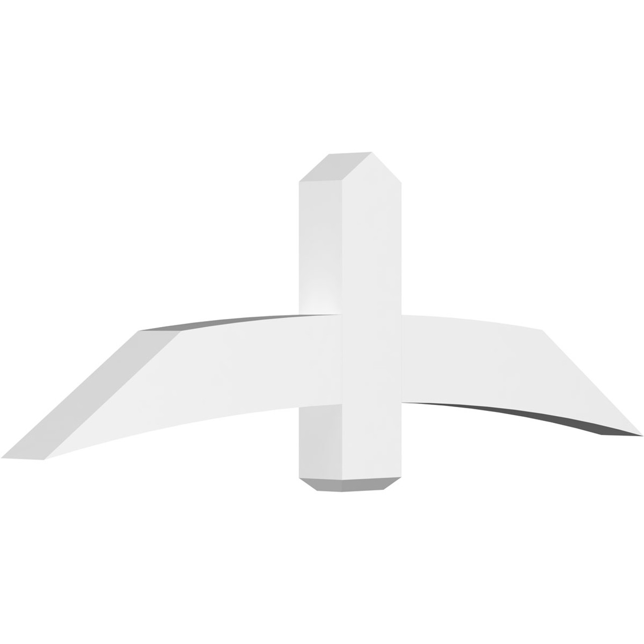 8/12 Pitch Bellingham Smooth Gable Bracket, PVC GBW060X20X0406BEL00PVC