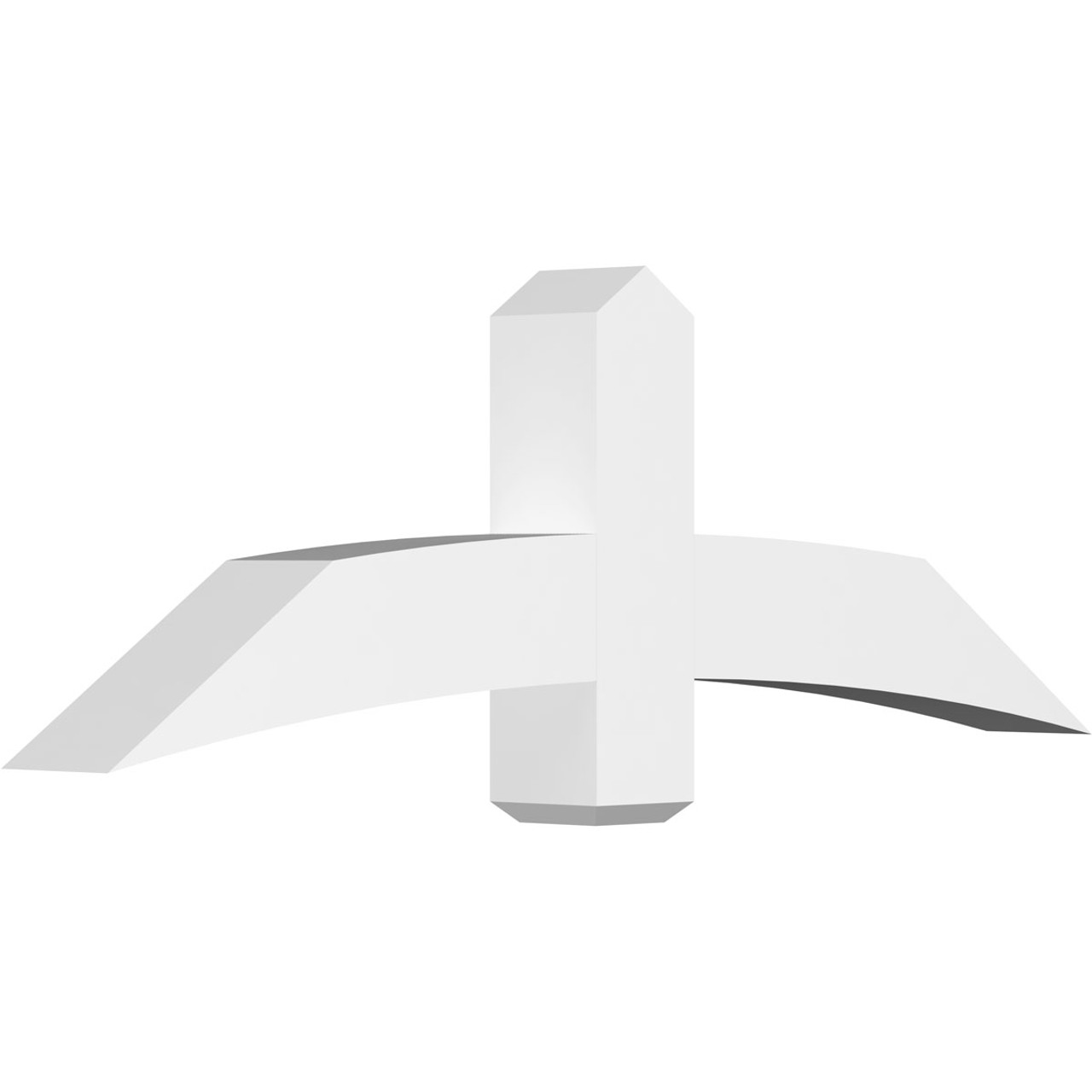 8/12 Pitch Bellingham Smooth Gable Bracket, PVC GBW060X20X0606BEL00PVC