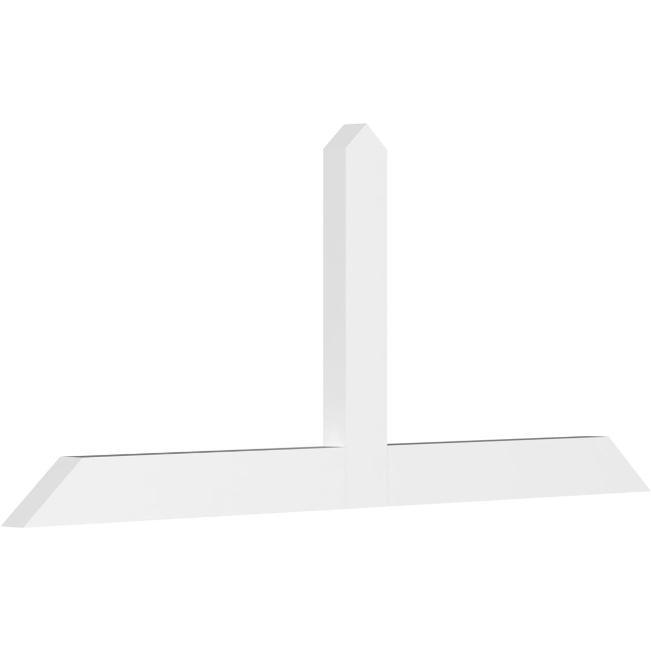 10/12 Pitch Portland Smooth Gable Bracket, PVC GBW060X25X0204POR00PVC