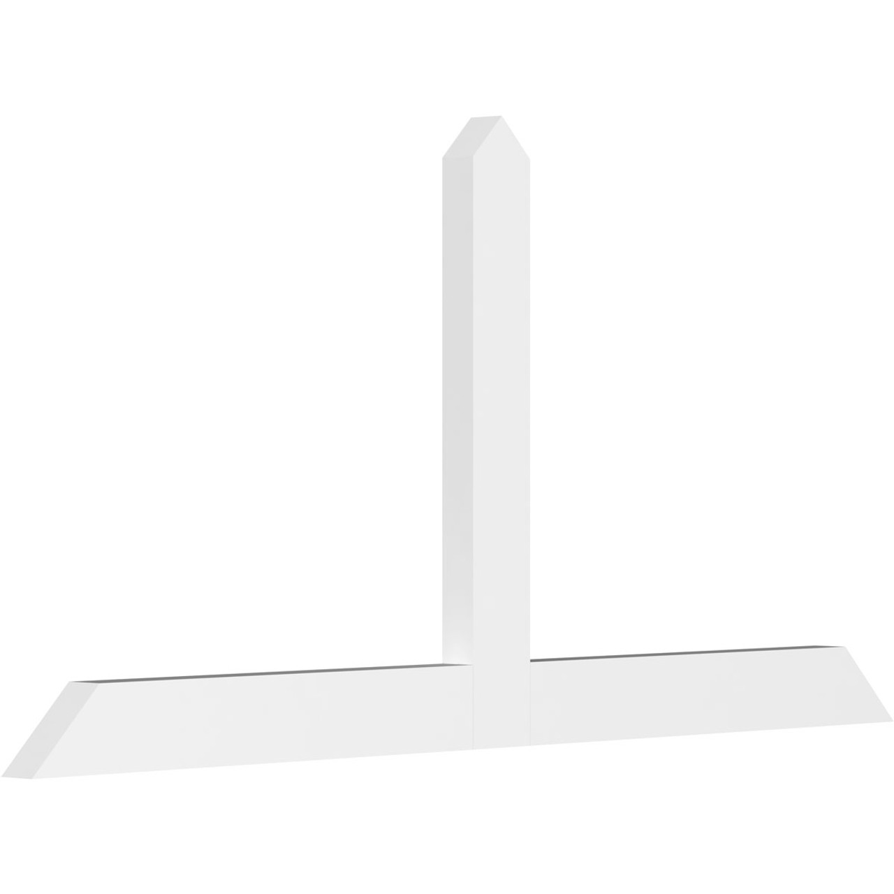 12/12 Pitch Portland Smooth Gable Bracket, PVC GBW060X30X0204POR00PVC