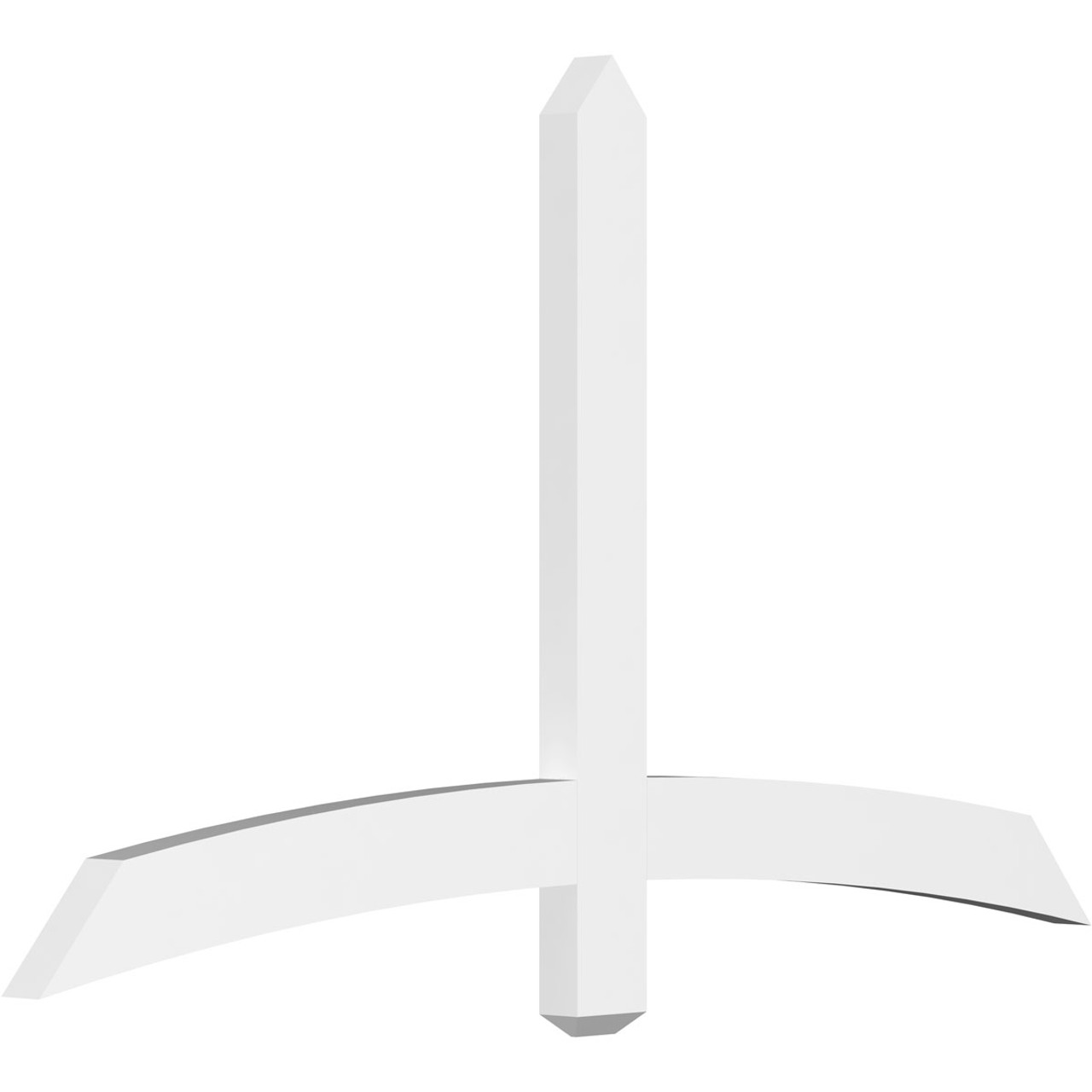 14/12 Pitch Bellingham Smooth Gable Bracket, PVC GBW060X35X0204BEL00PVC