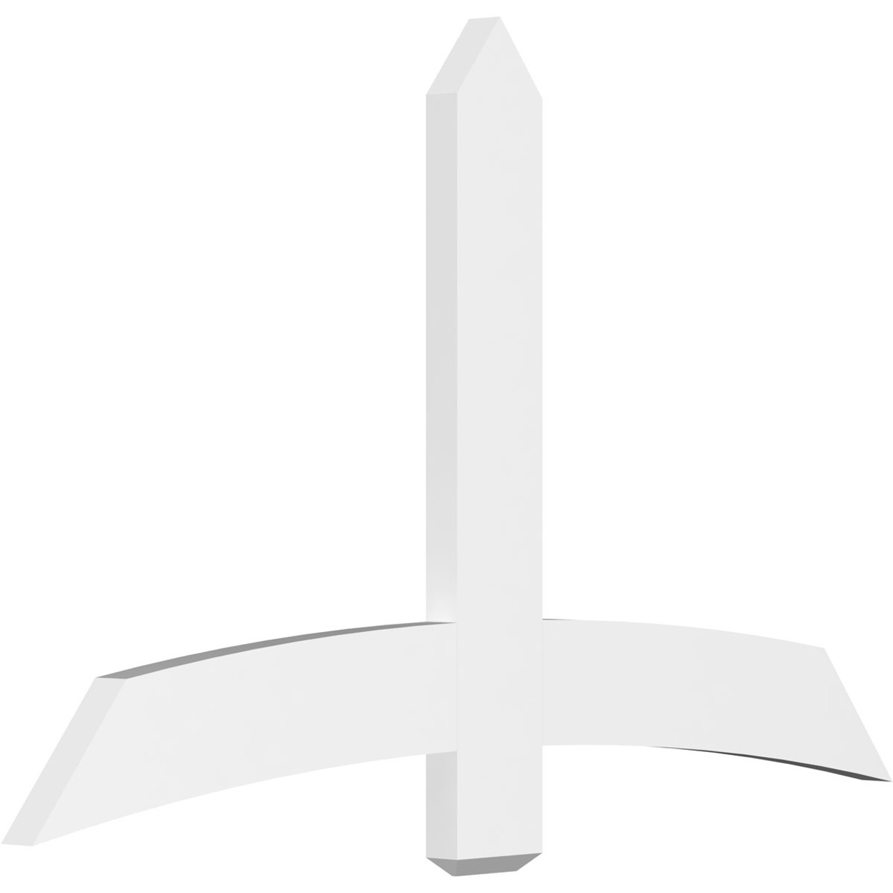 15/12 Pitch Bellingham Smooth Gable Bracket, PVC GBW060X38X0206BEL00PVC