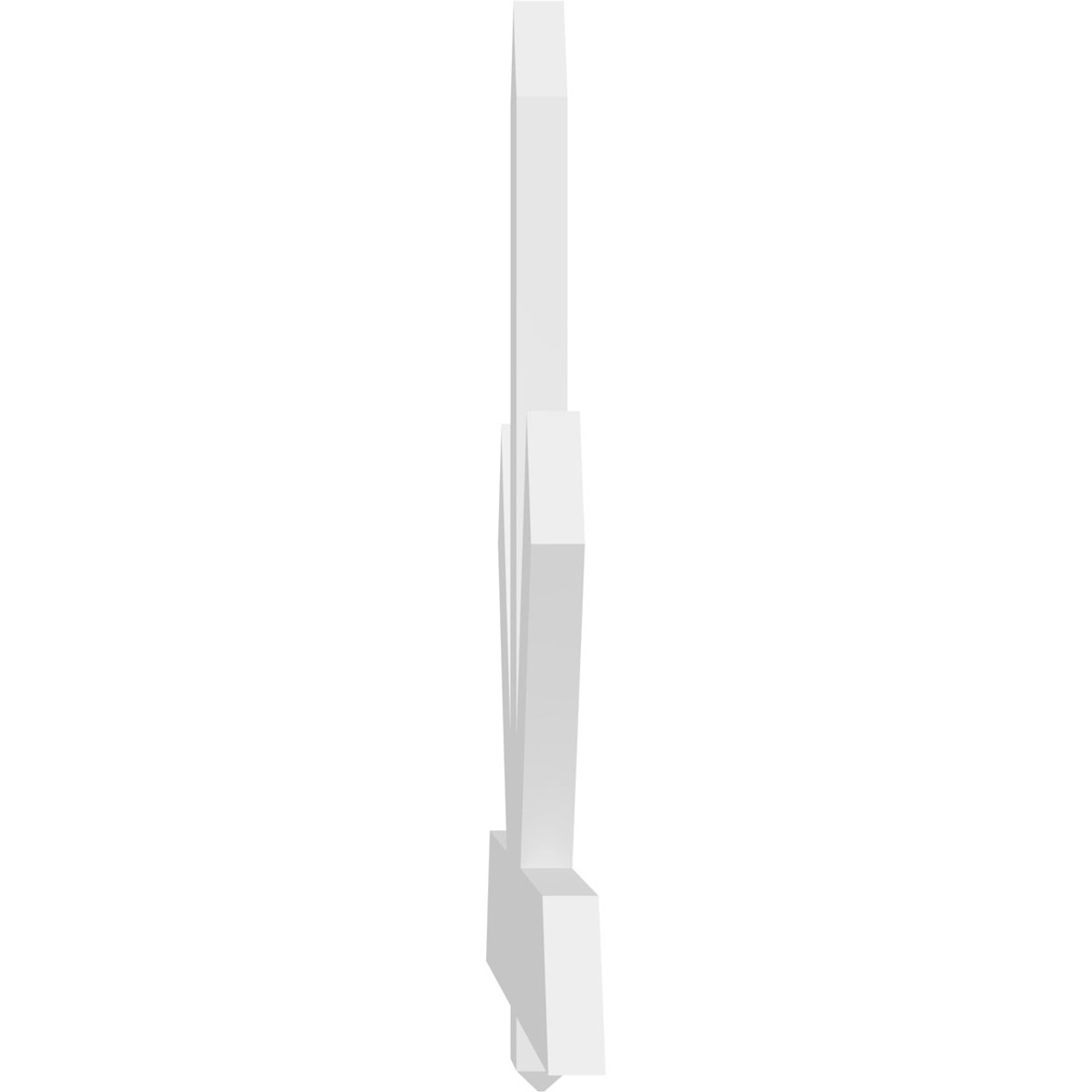 16/12 Pitch Kennewick Smooth Gable Bracket, PVC GBW060X40X0206KEN00PVC