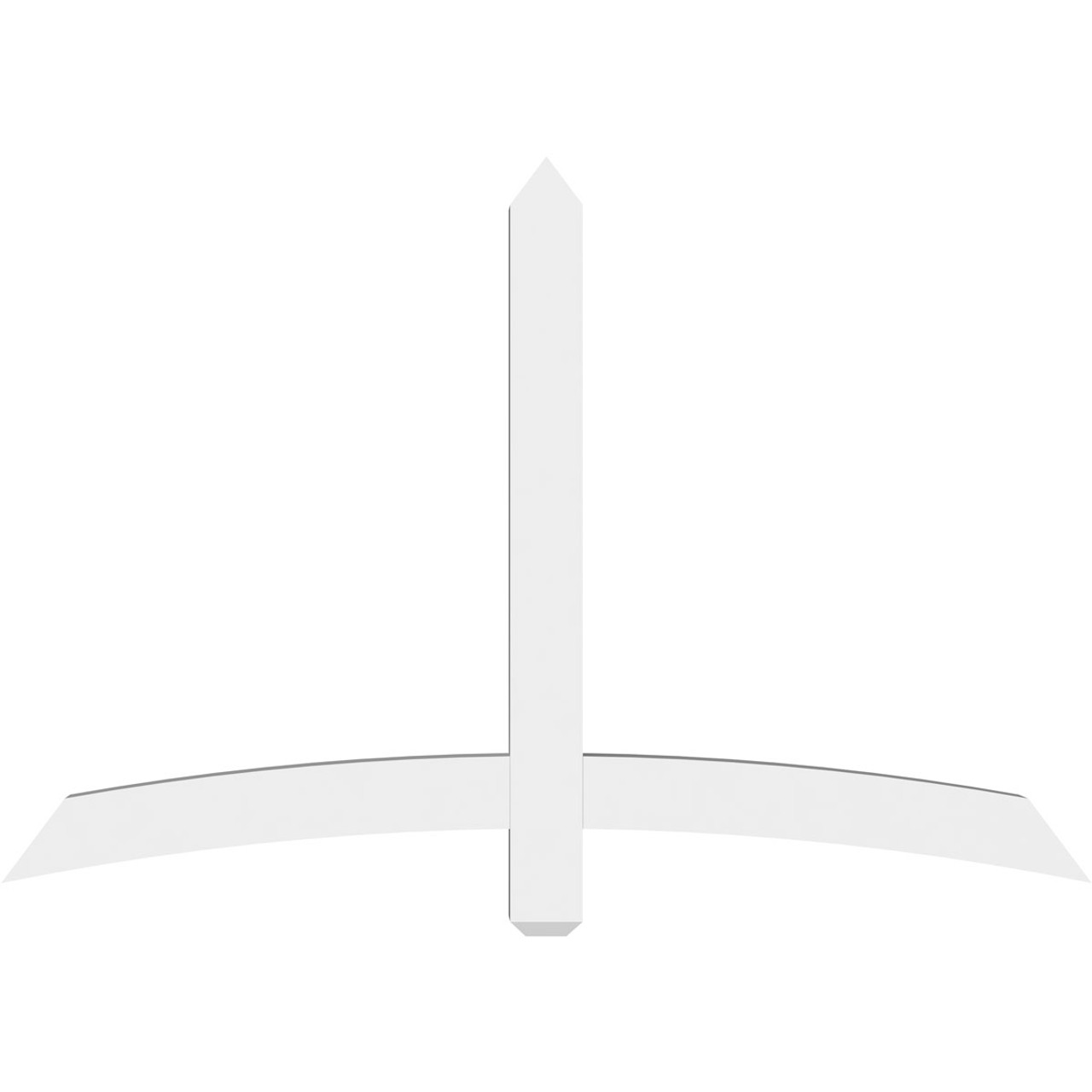 16/12 Pitch Bellingham Smooth Gable Bracket, PVC GBW060X40X0404BEL00PVC