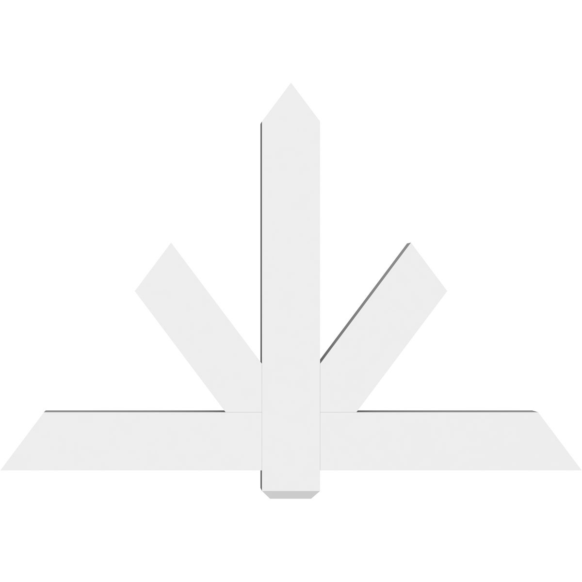 16/12 Pitch Kennewick Smooth Gable Bracket, PVC GBW060X40X0406KEN00PVC