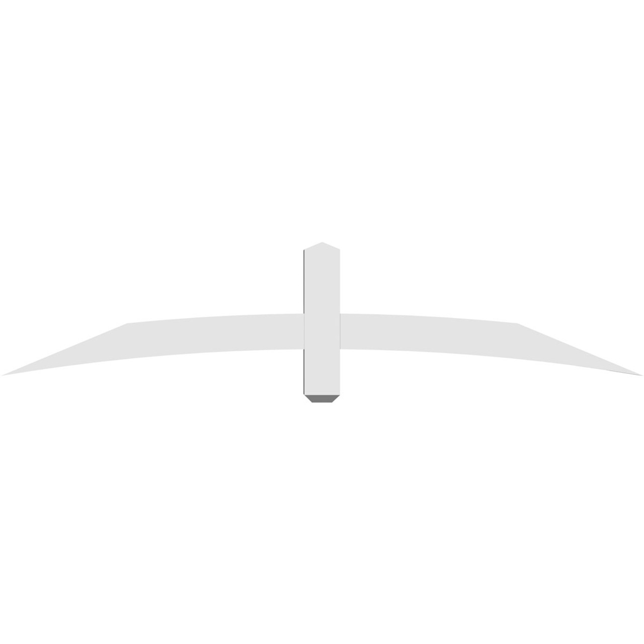 5/12 Pitch Bellingham Smooth Gable Bracket, PVC GBW072X15X0404BEL00PVC