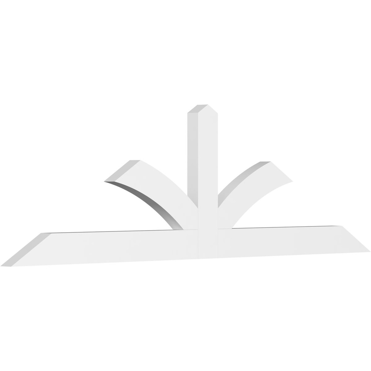 7/12 Pitch Richland Smooth Gable Bracket, PVC GBW072X21X0204RIC00PVC