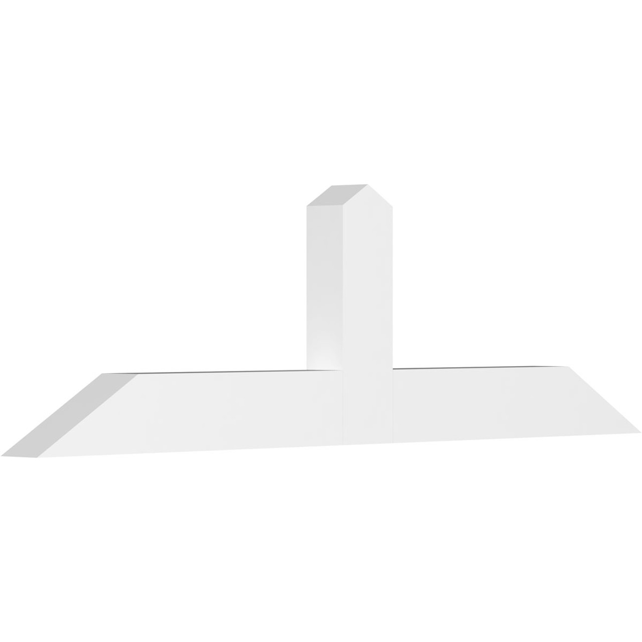 7/12 Pitch Portland Smooth Gable Bracket, PVC GBW072X21X0406POR00PVC