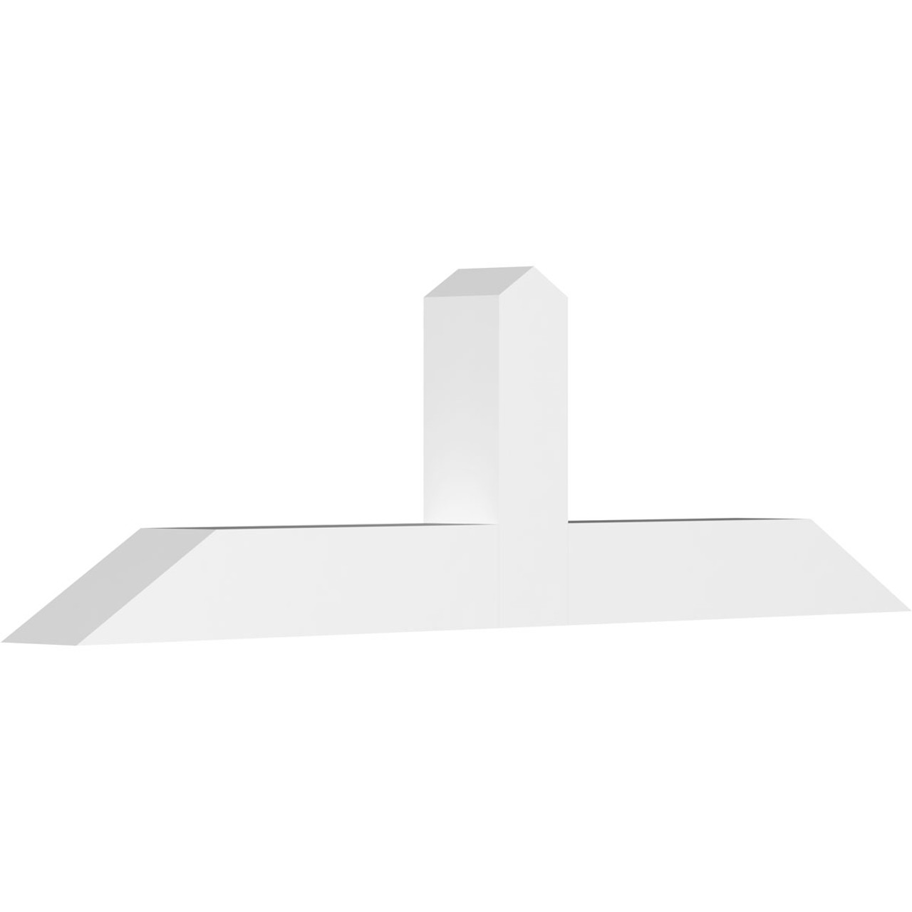 7/12 Pitch Portland Smooth Gable Bracket, PVC GBW072X21X0606POR00PVC