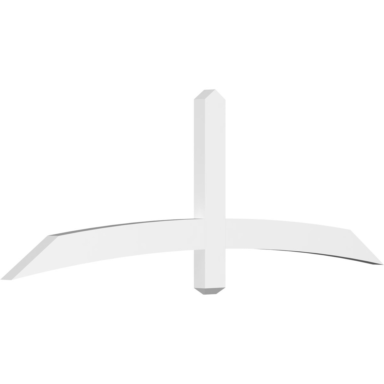 8/12 Pitch Bellingham Smooth Gable Bracket, PVC GBW072X24X0204BEL00PVC