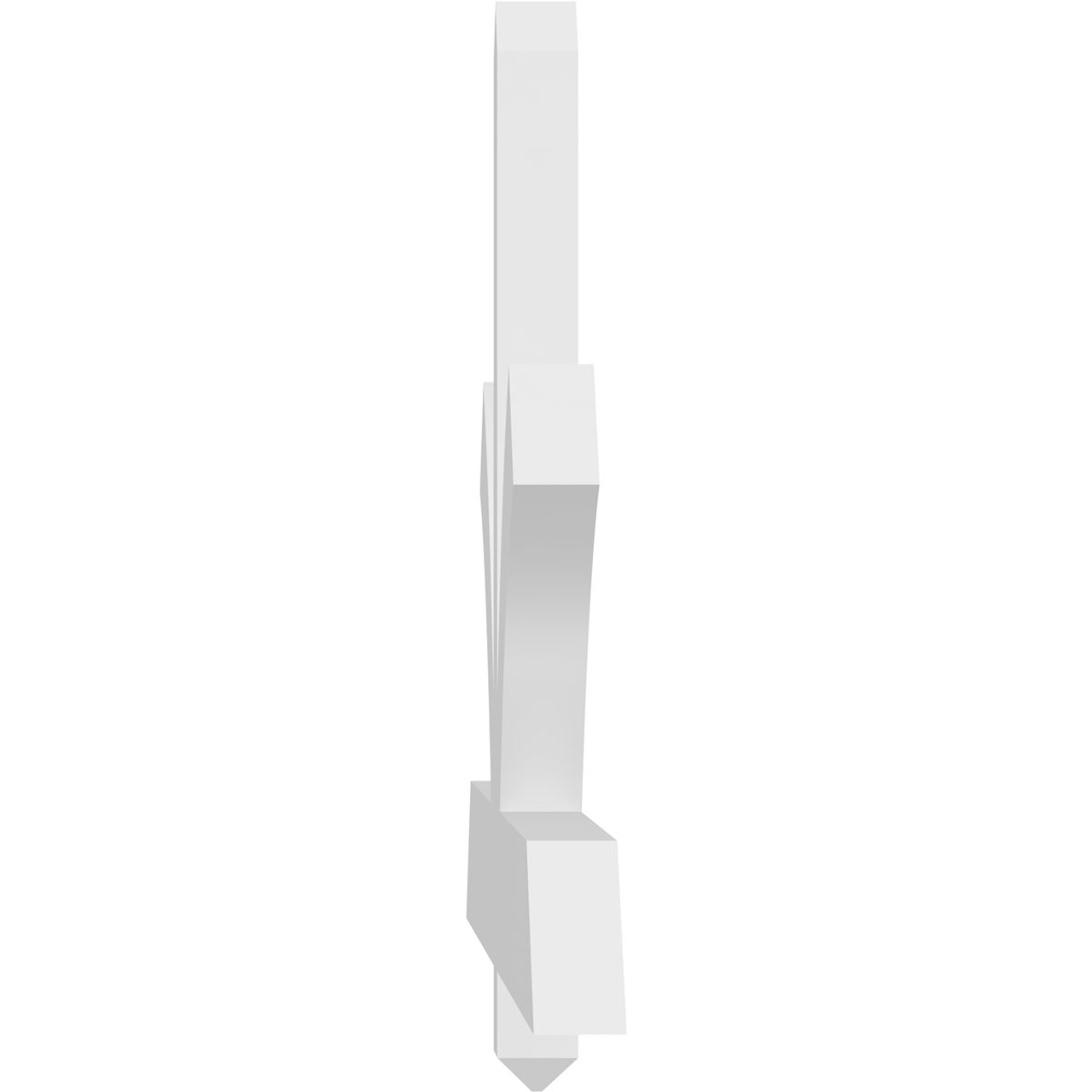 8/12 Pitch Redmond Smooth Gable Bracket, PVC GBW072X24X0204RED00PVC