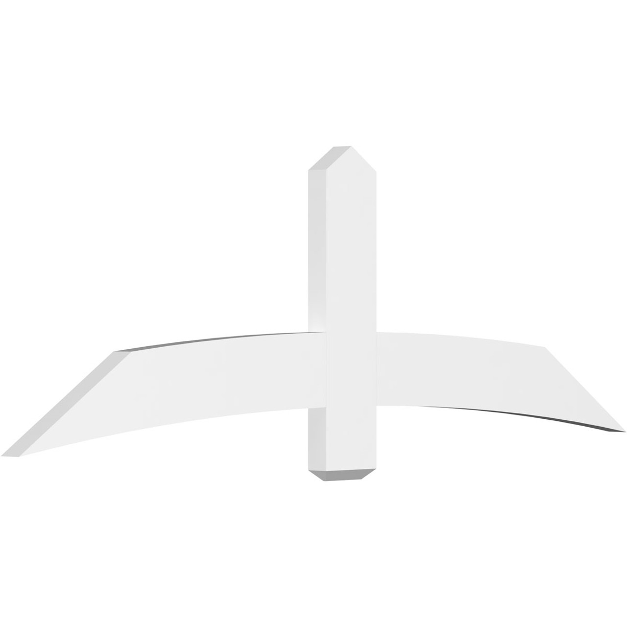 8/12 Pitch Bellingham Smooth Gable Bracket, PVC GBW072X24X0206BEL00PVC