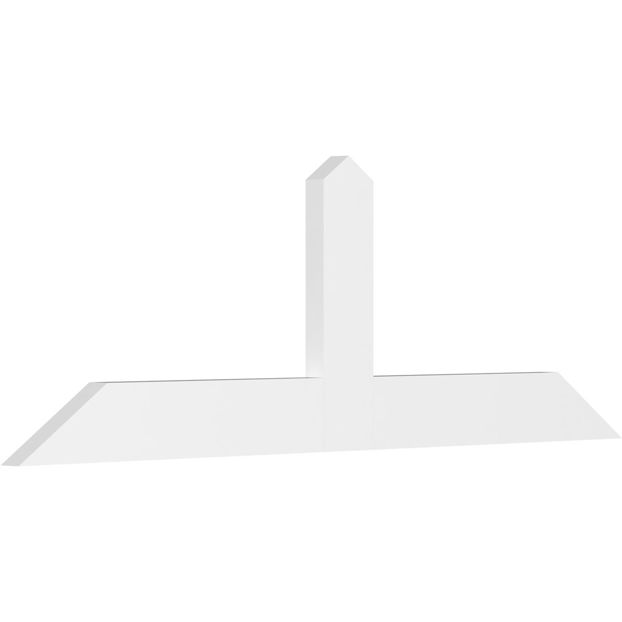 8/12 Pitch Portland Smooth Gable Bracket, PVC GBW072X24X0206POR00PVC