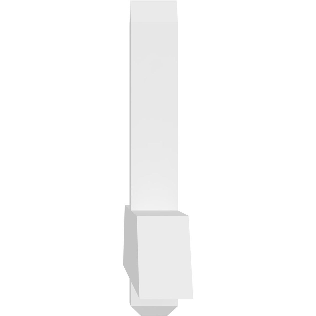 8/12 Pitch Eugene Smooth Gable Bracket, PVC GBW072X24X0406EUG00PVC