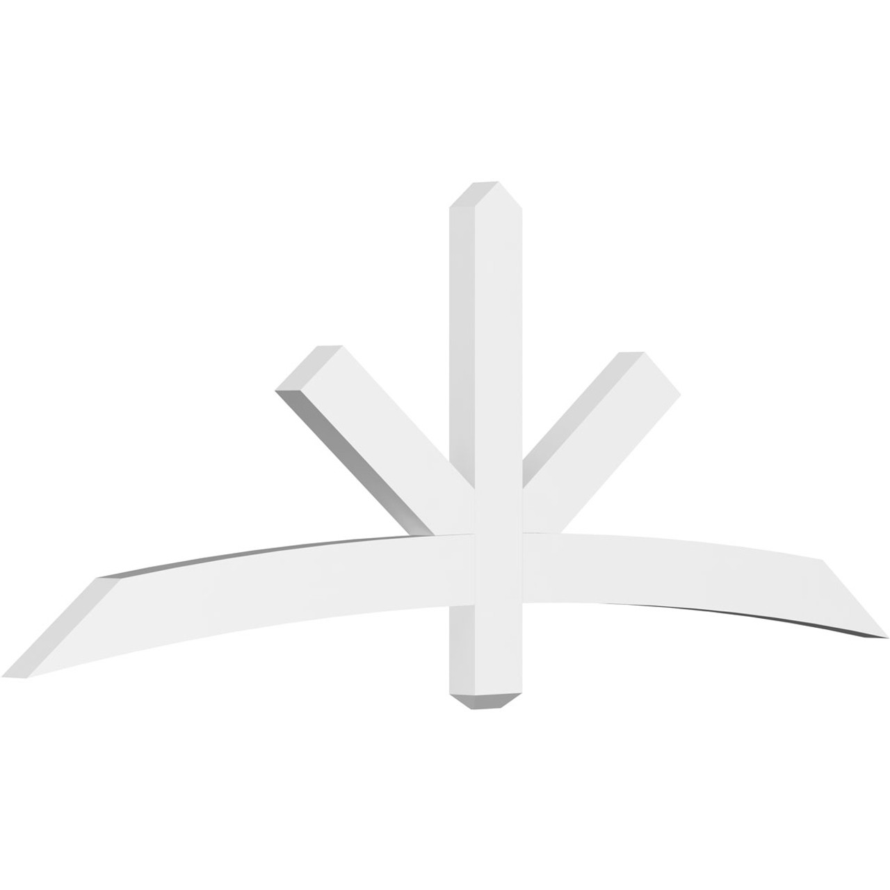 9/12 Pitch Alberta Smooth Gable Bracket, PVC GBW072X27X0204ALB00PVC