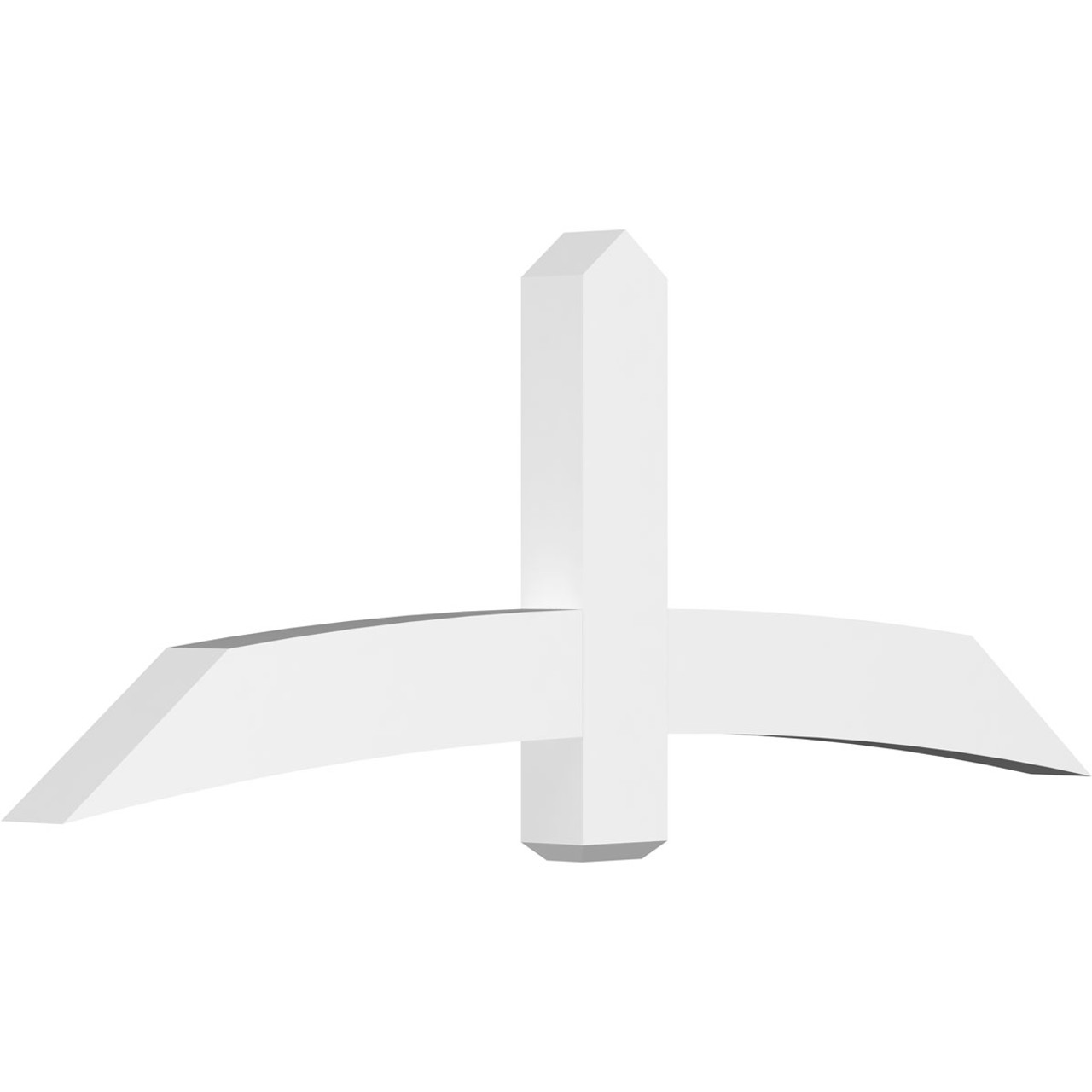 9/12 Pitch Bellingham Smooth Gable Bracket, PVC GBW072X27X0406BEL00PVC