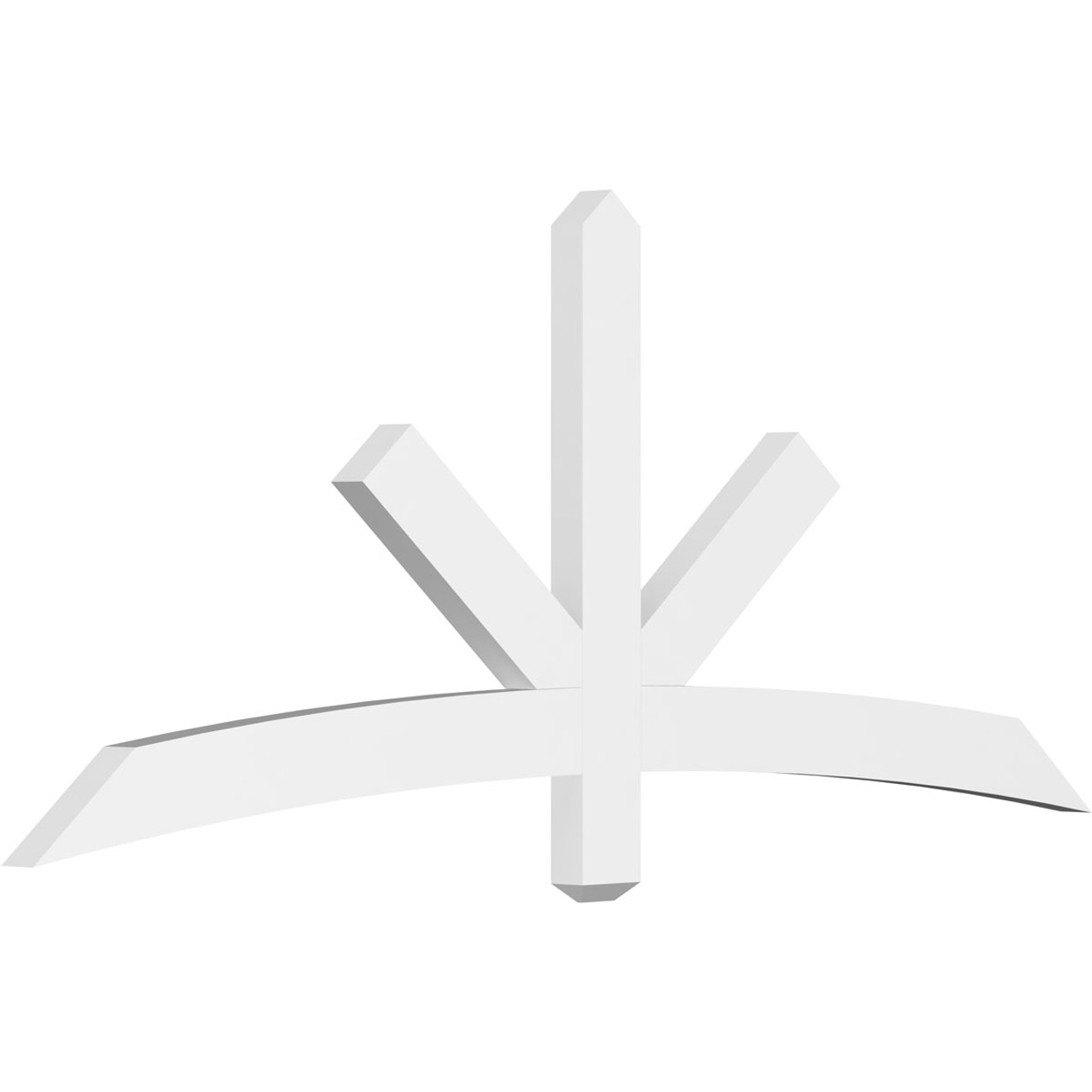 10/12 Pitch Alberta Smooth Gable Bracket, PVC GBW072X30X0204ALB00PVC