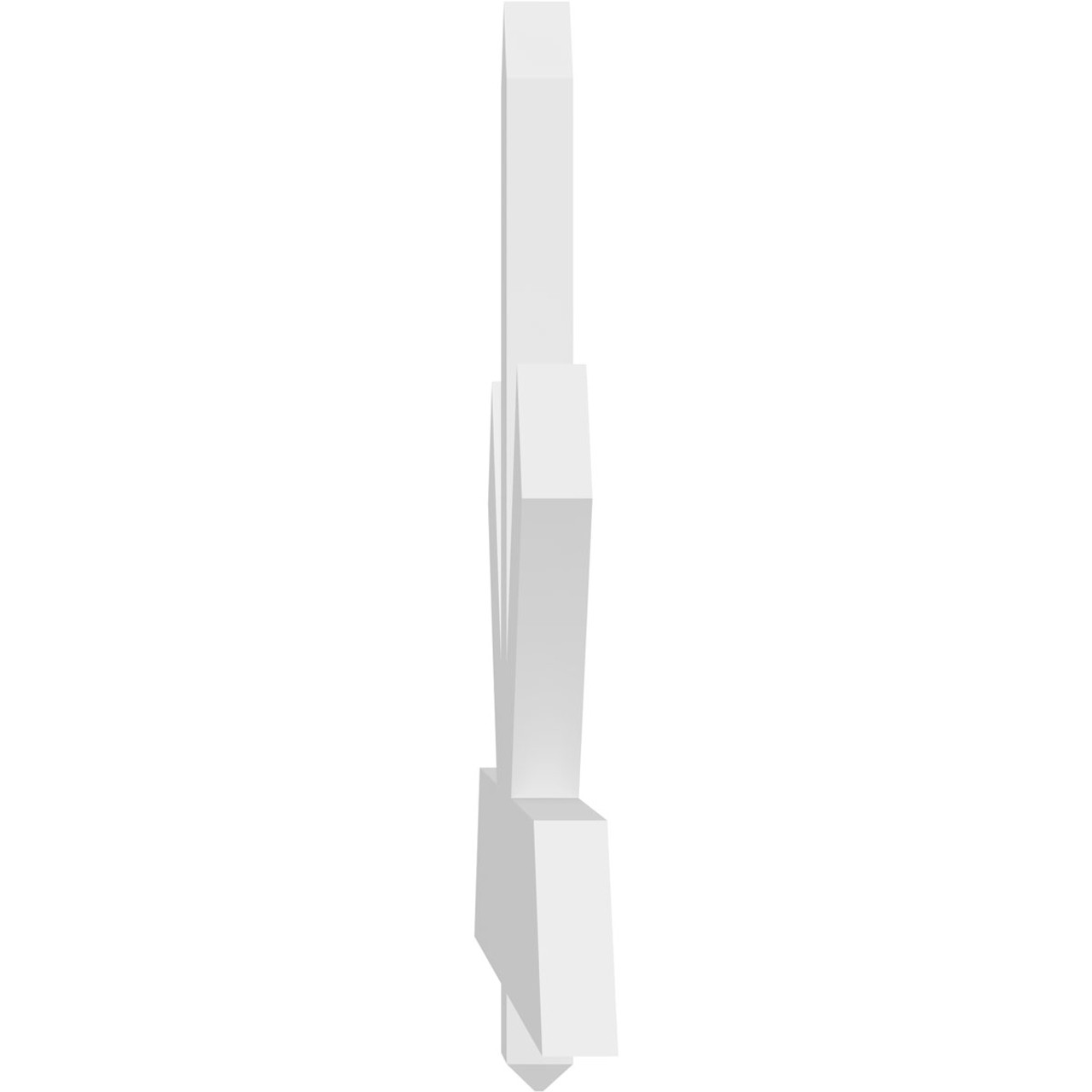 10/12 Pitch Kennewick Smooth Gable Bracket, PVC GBW072X30X0206KEN00PVC