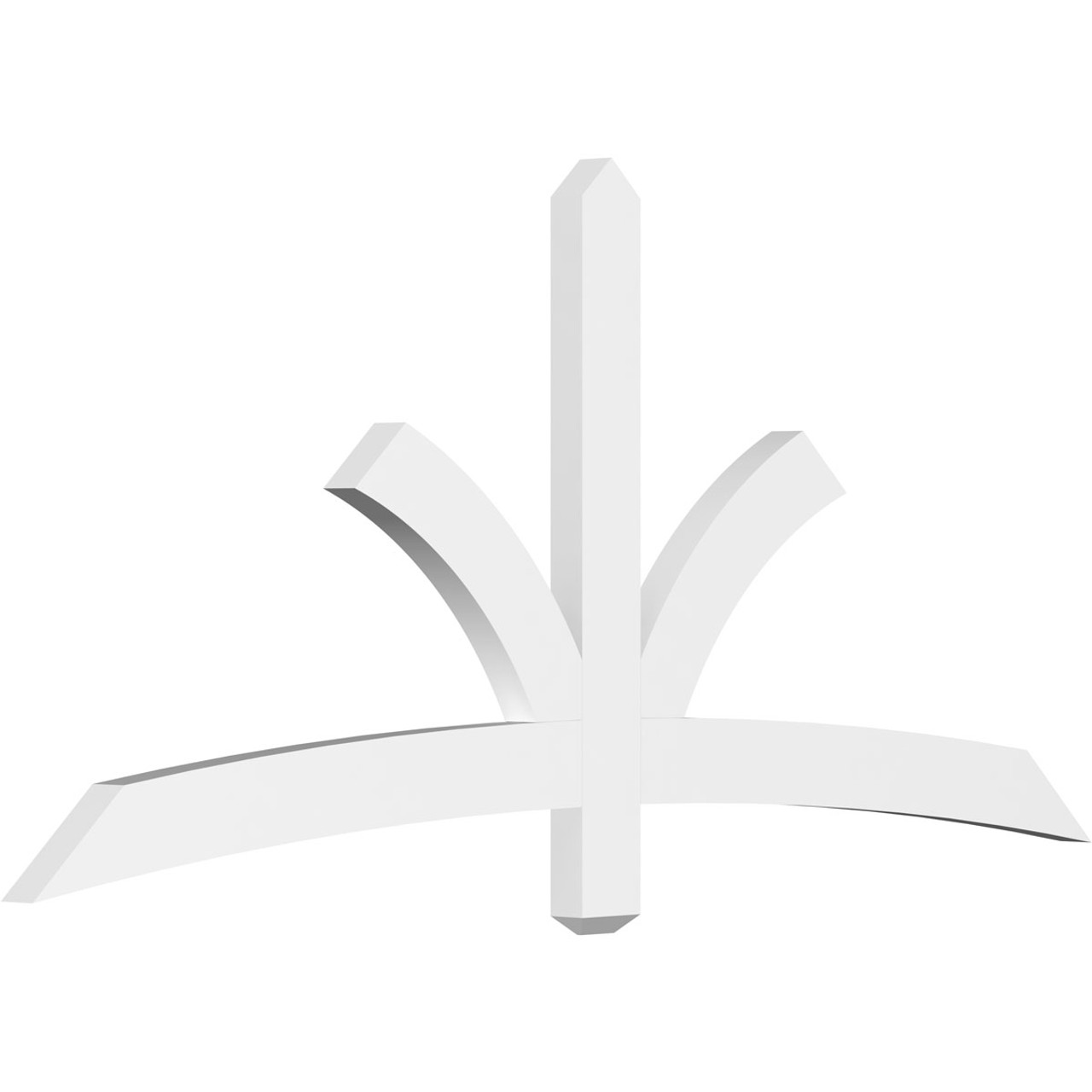 11/12 Pitch Davenport Smooth Gable Bracket, PVC GBW072X33X0204DAV00PVC