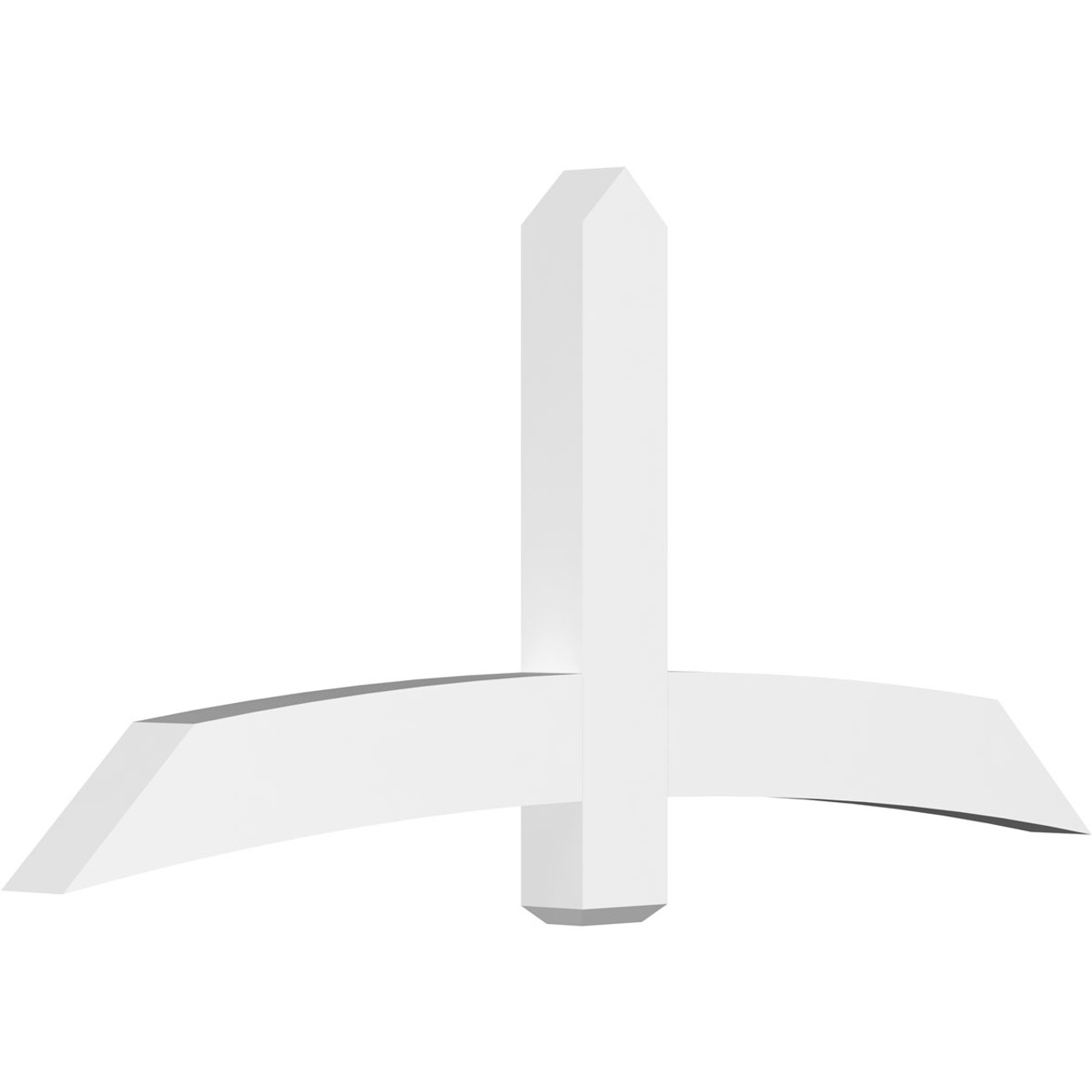 11/12 Pitch Bellingham Smooth Gable Bracket, PVC GBW072X33X0406BEL00PVC