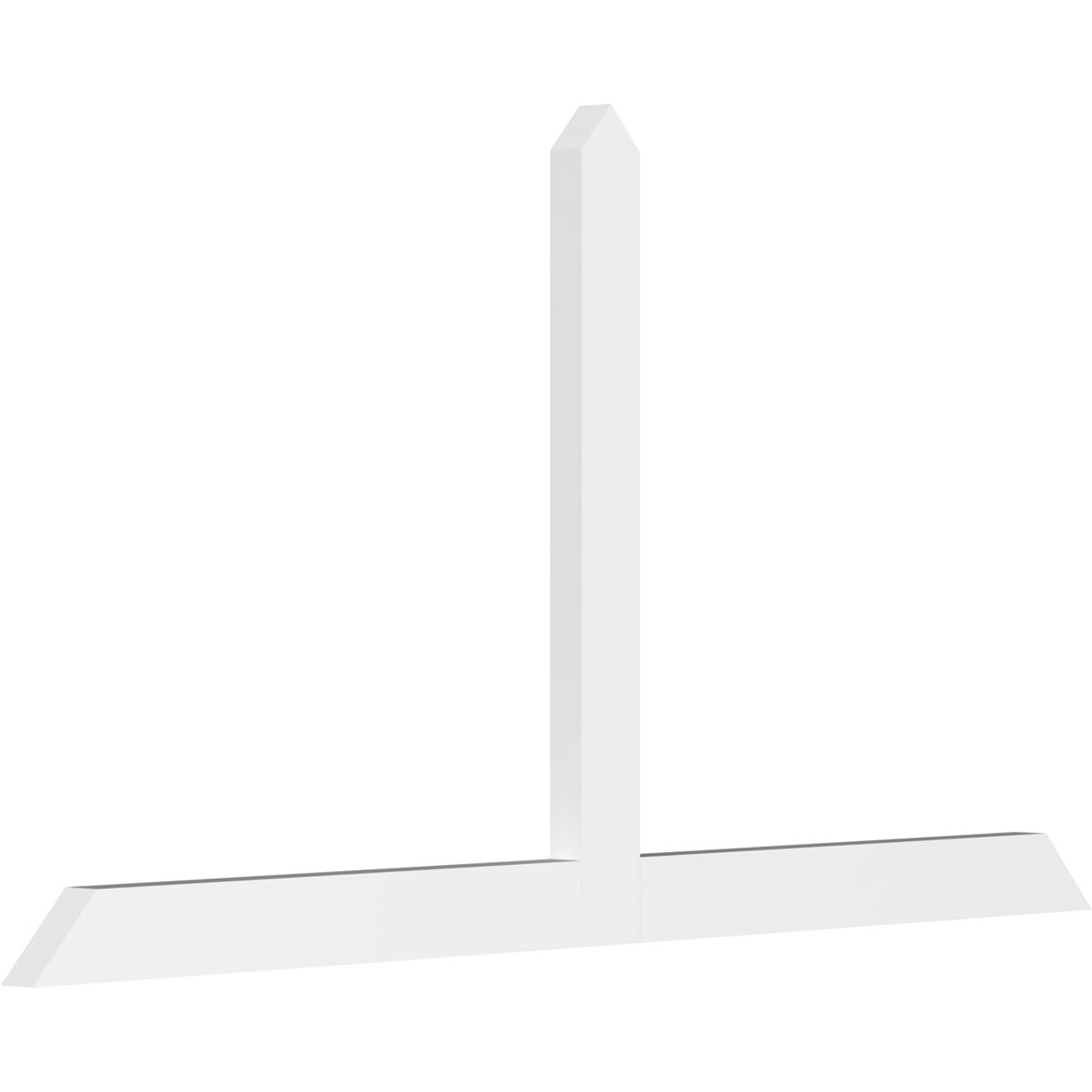 13/12 Pitch Portland Smooth Gable Bracket, PVC GBW072X39X0204POR00PVC