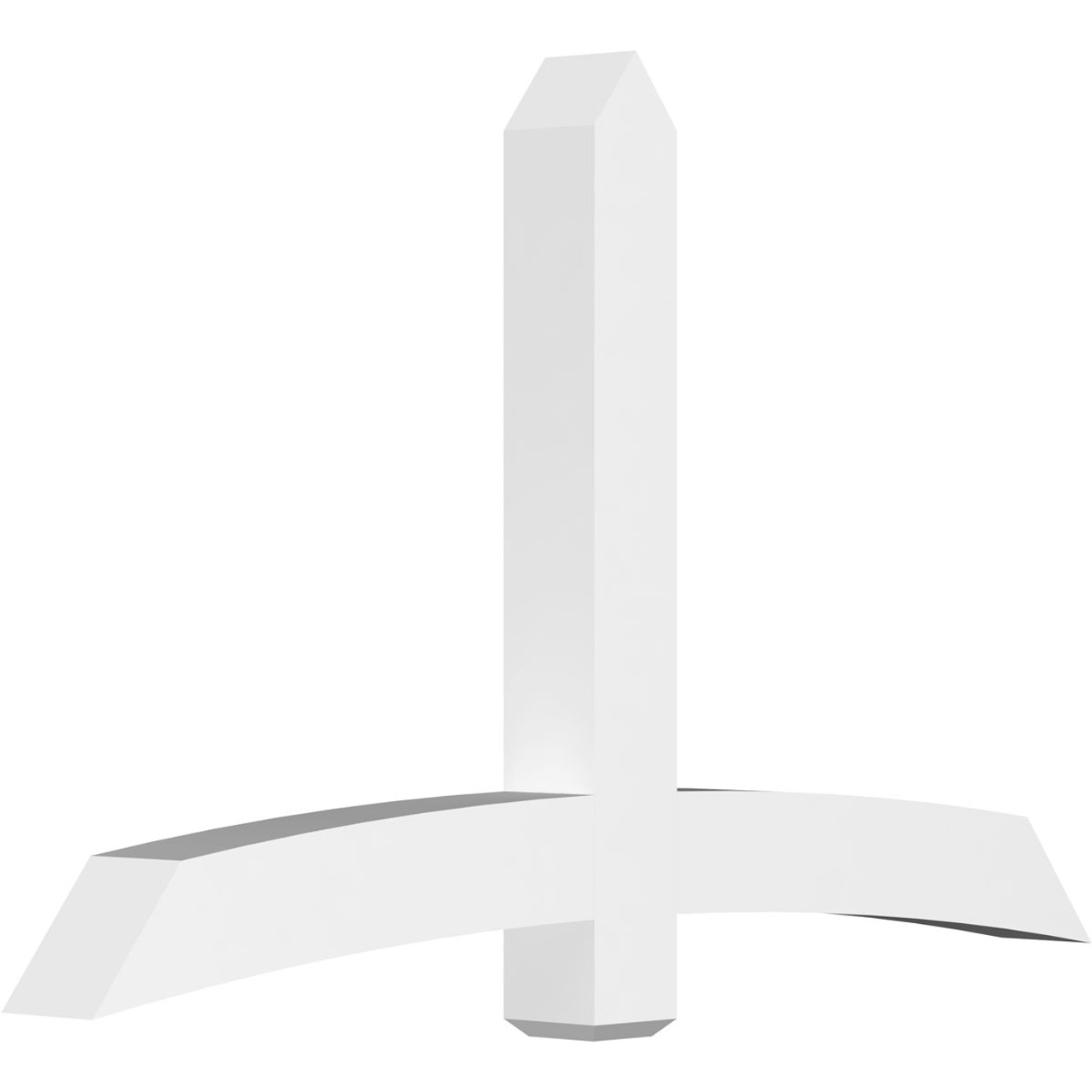 15/12 Pitch Bellingham Smooth Gable Bracket, PVC GBW072X45X0606BEL00PVC