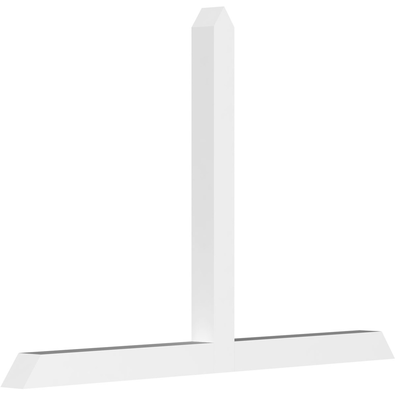 16/12 Pitch Portland Smooth Gable Bracket, PVC GBW072X48X0404POR00PVC